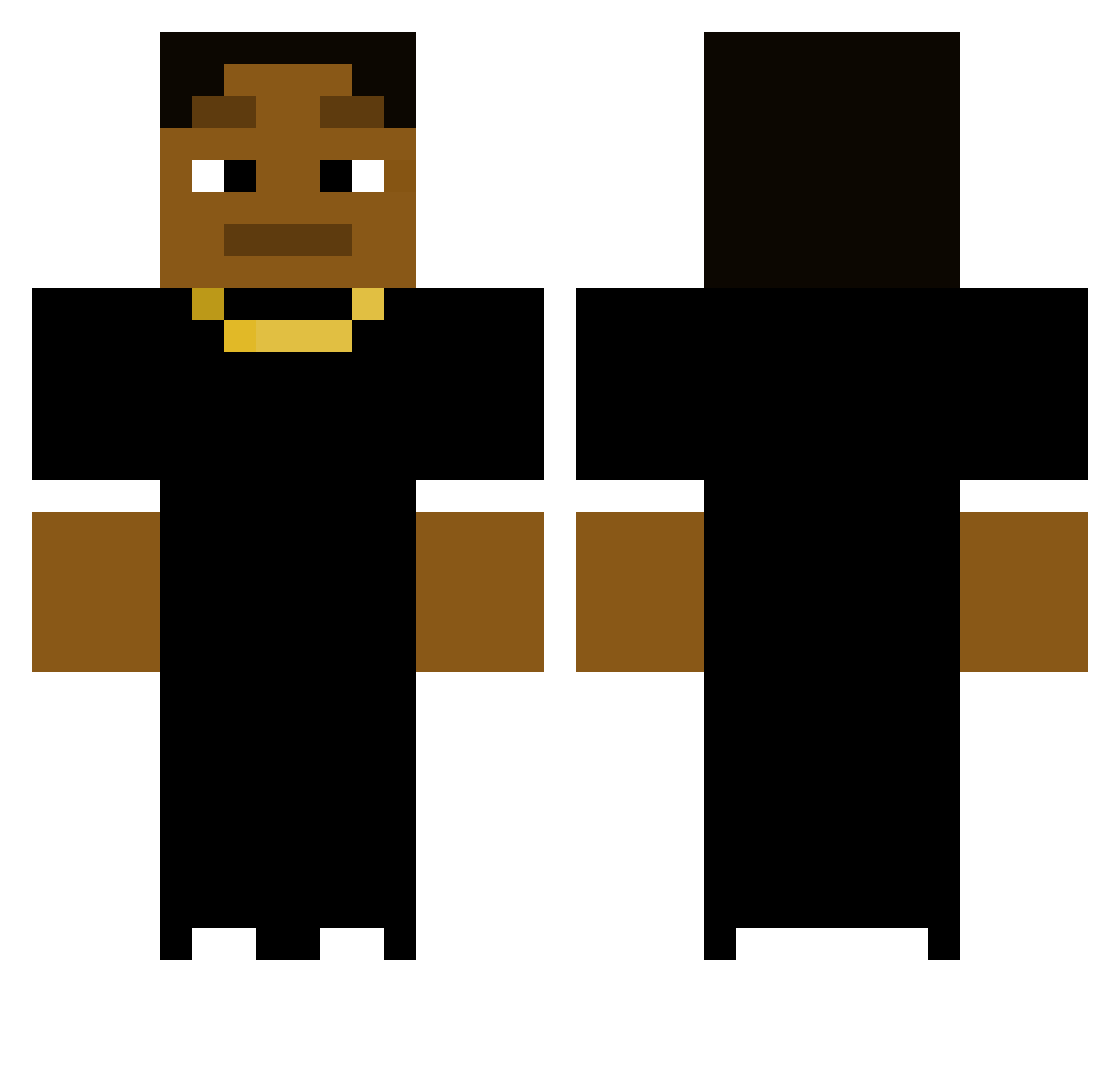 RyRyMehMeh Minecraft skin, front and back view