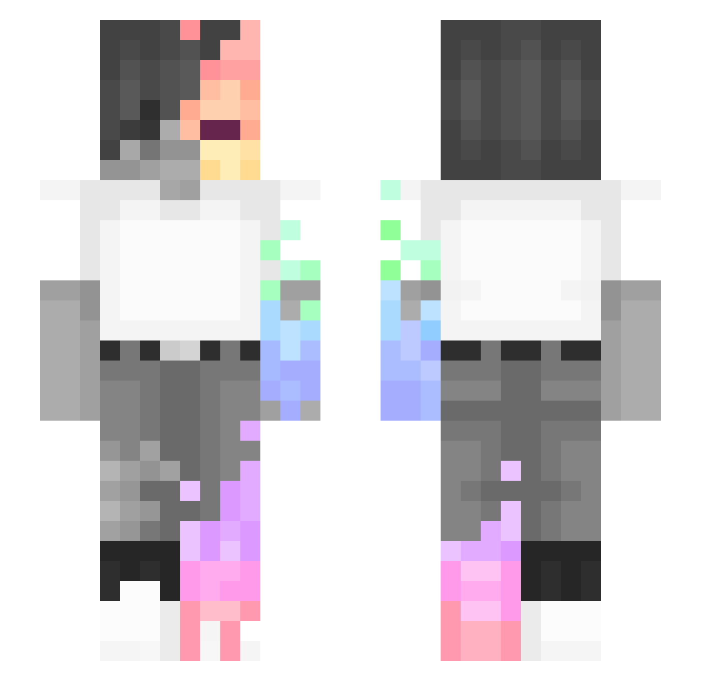 LetzteRunde Minecraft skin, front and back view