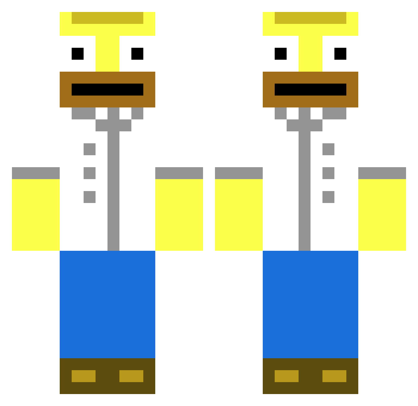 SeanExtreme Minecraft skin, front and back view