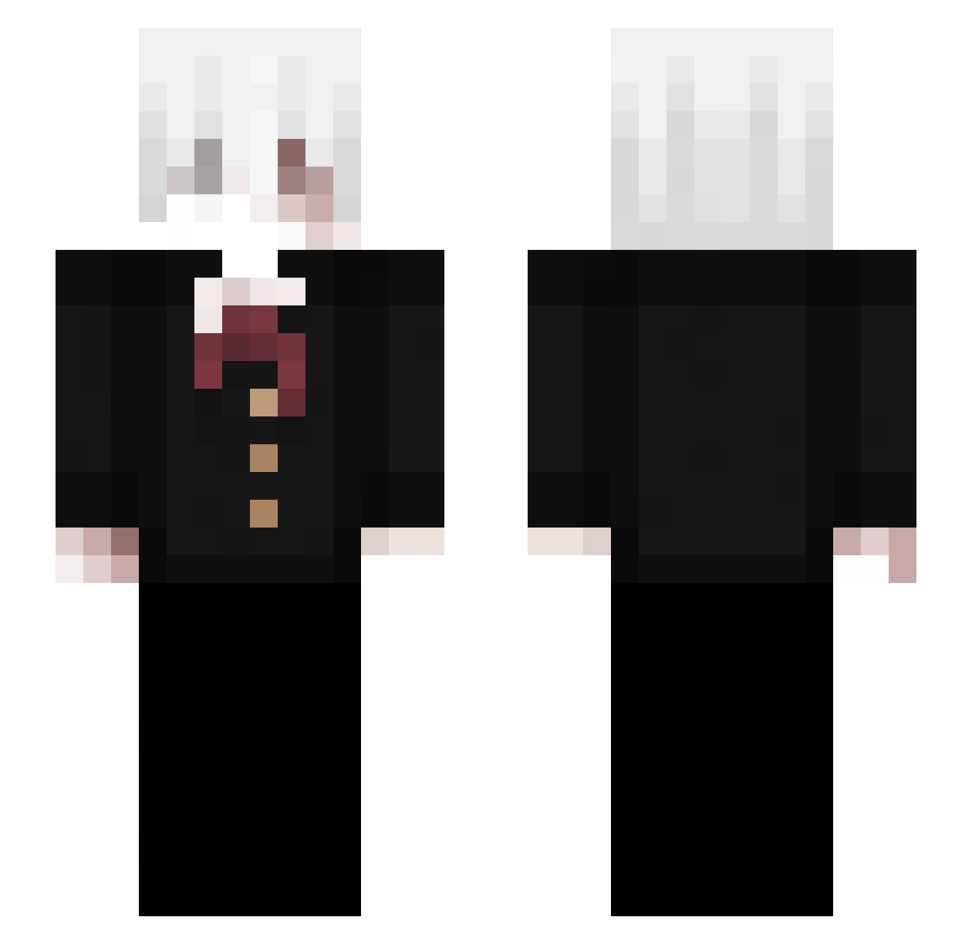 irlv Minecraft skin, front and back view