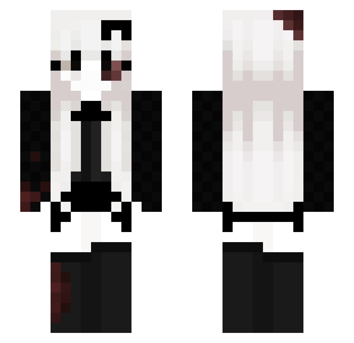 PoisonIvy219 Minecraft skin, front and back view