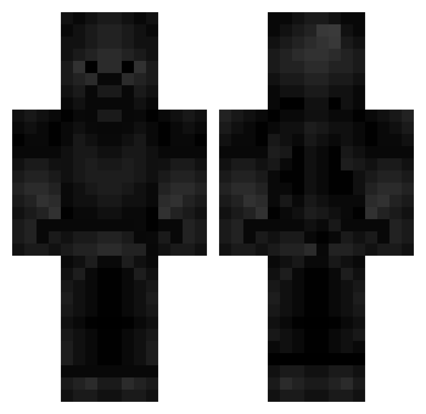 ambadanski Minecraft skin, front and back view