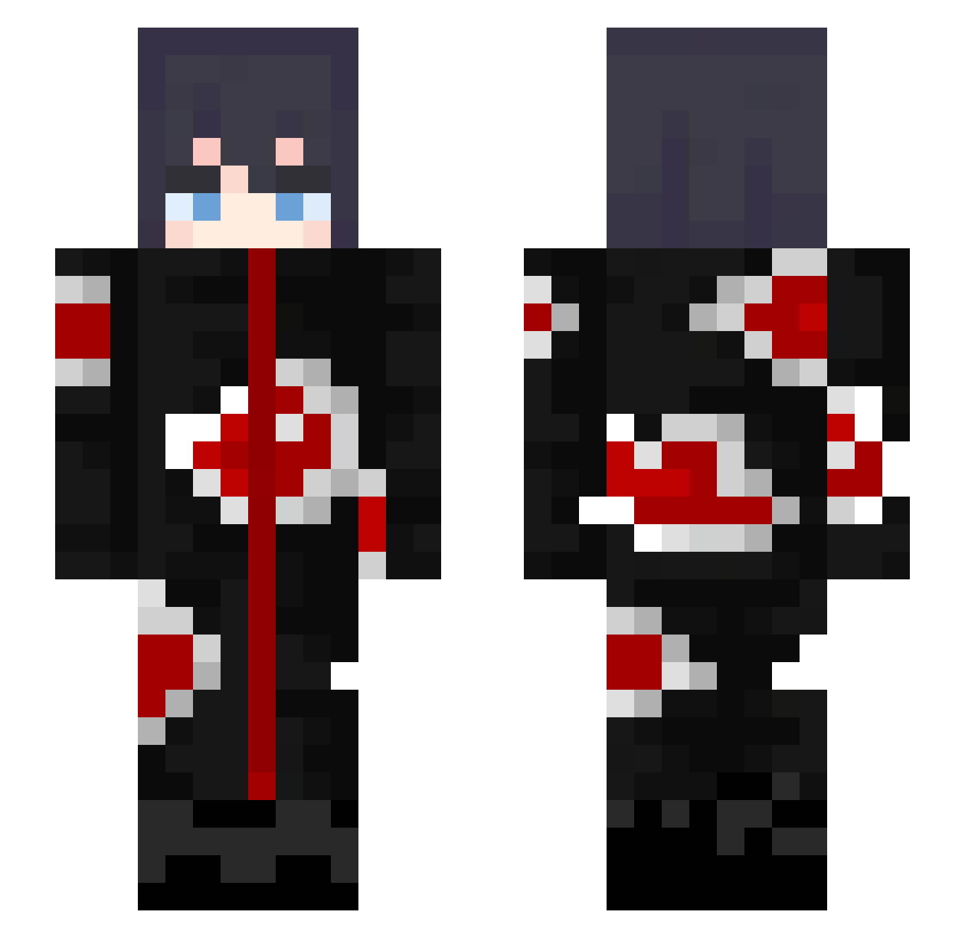 bryanuwu69 Minecraft skin, front and back view