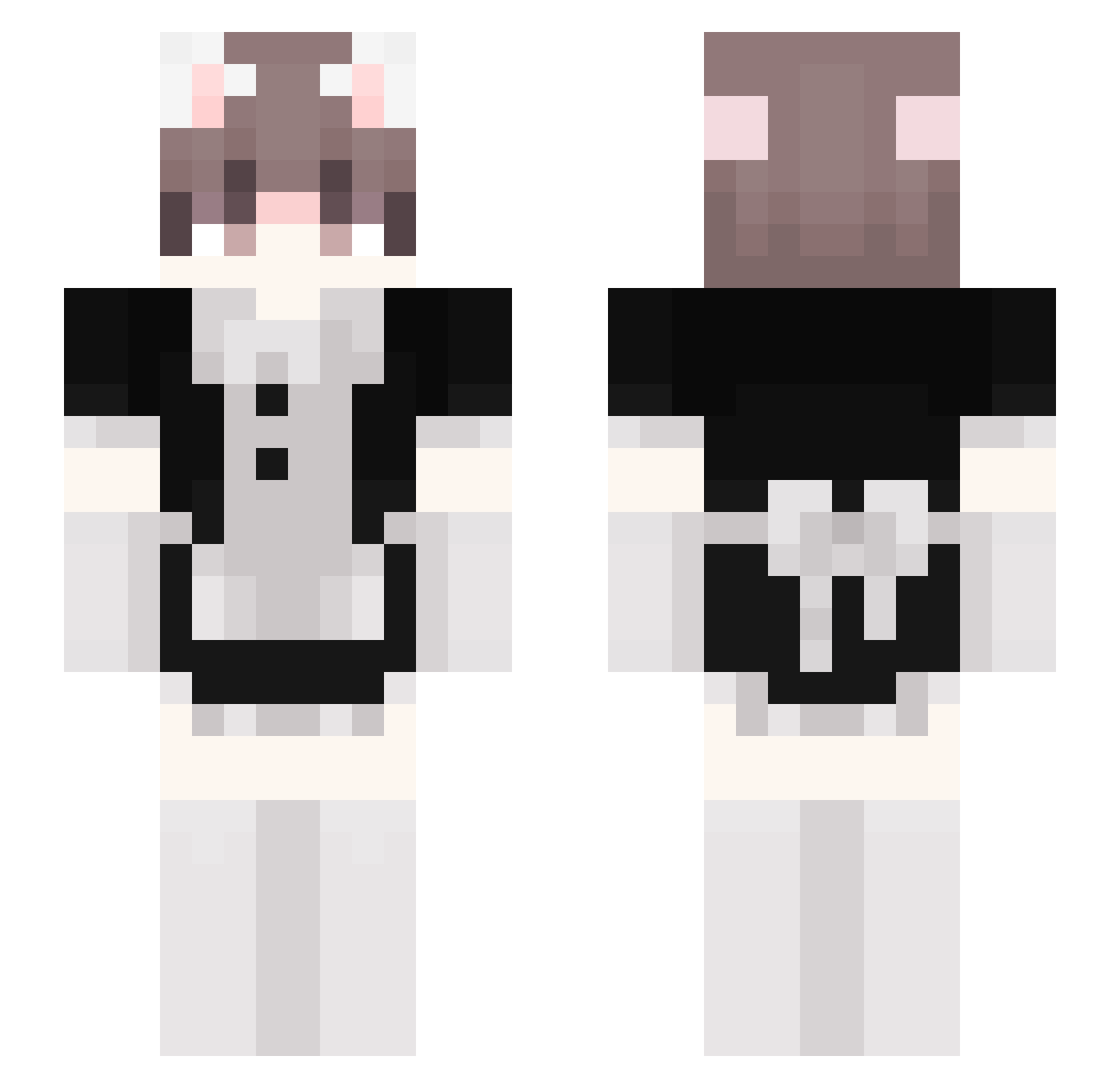 Willemmr007 Minecraft skin, front and back view