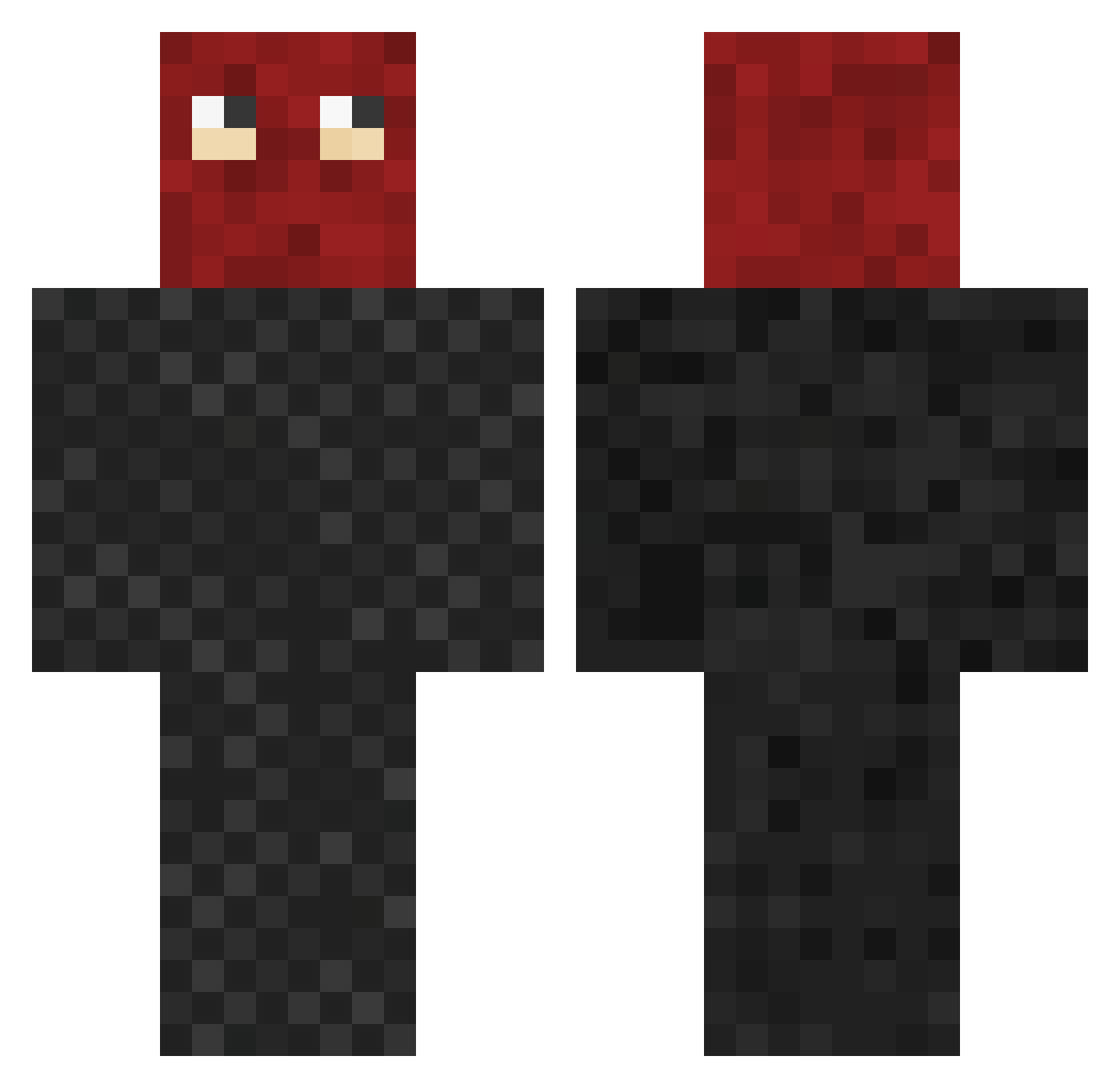 oprt Minecraft skin, front and back view