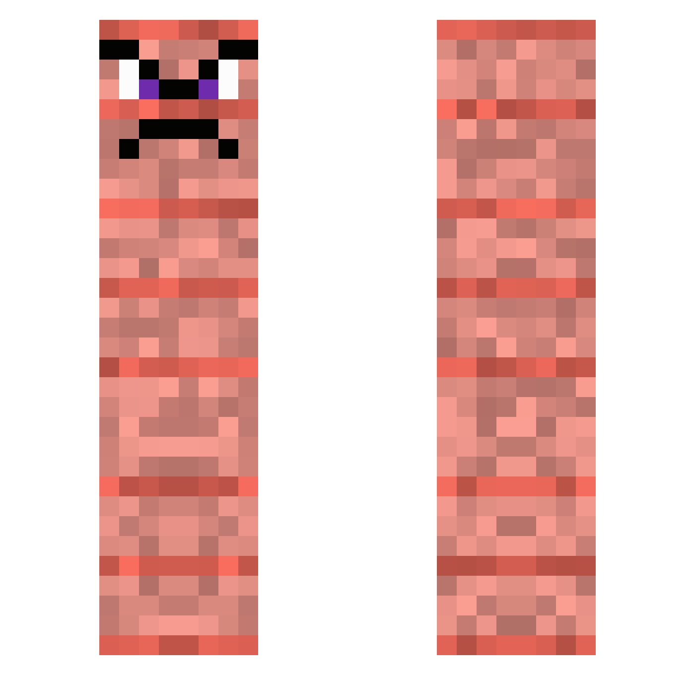 MichaelPvPG0D194 Minecraft skin, front and back view