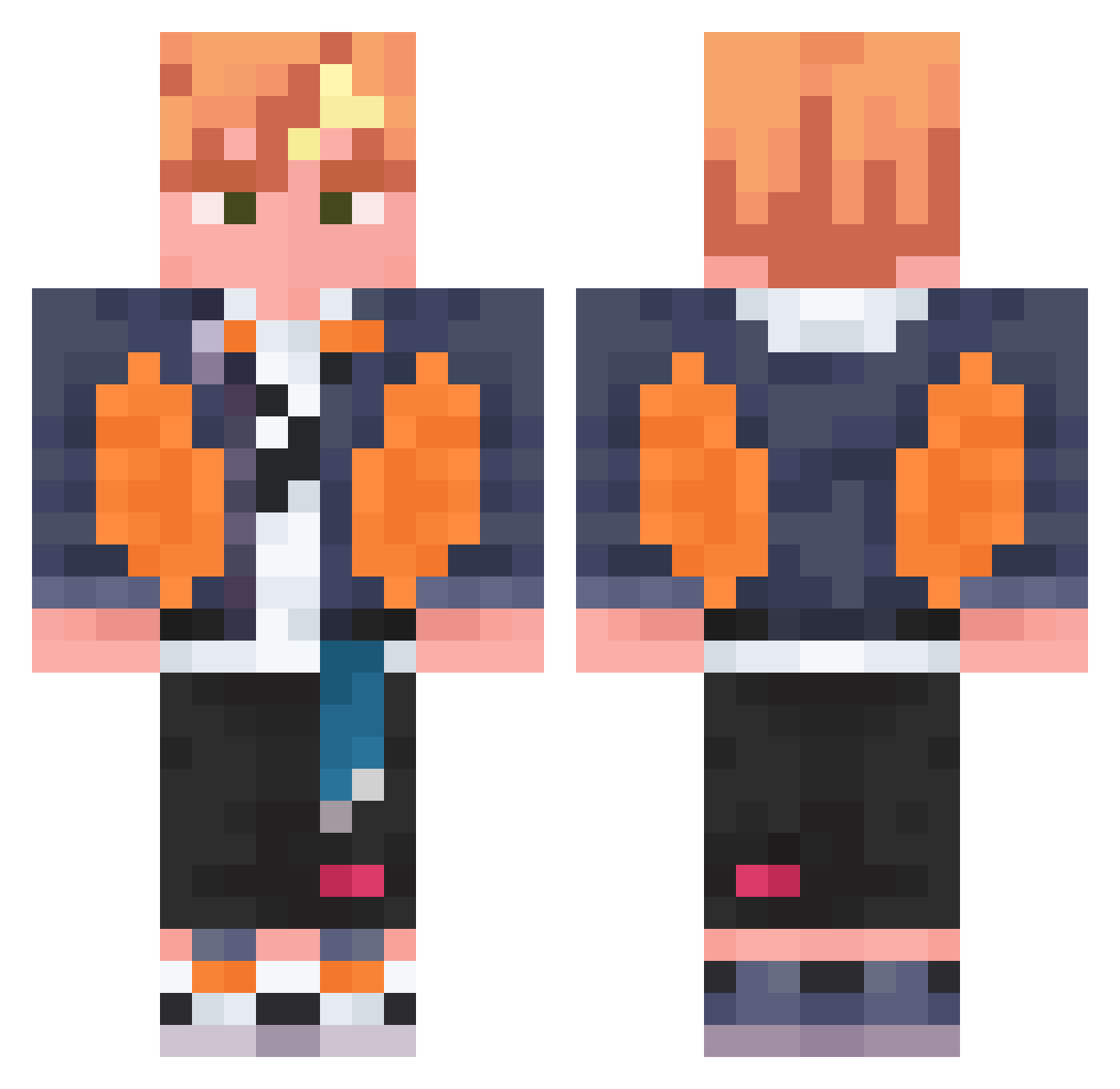 XiaoChiu6227 Minecraft skin, front and back view