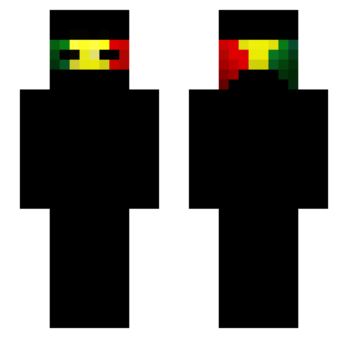 kopVLK Minecraft skin, front and back view