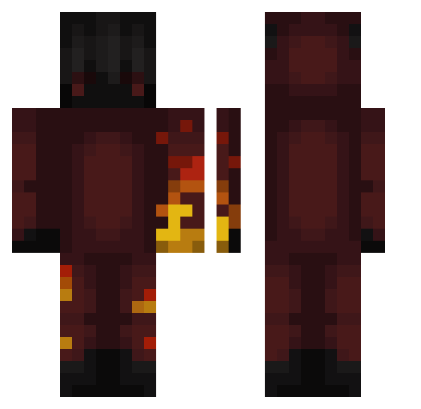 Jappertje7540 Minecraft skin, front and back view