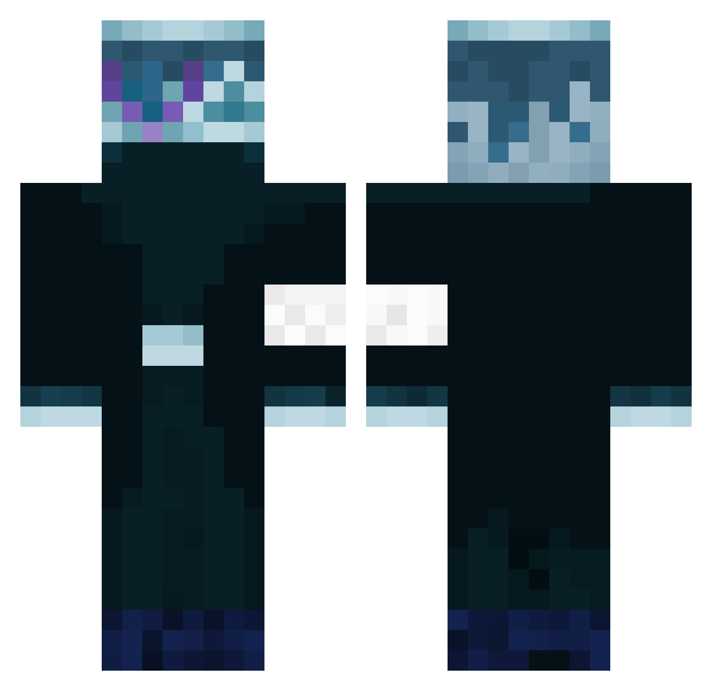 Valentine14248 Minecraft skin, front and back view