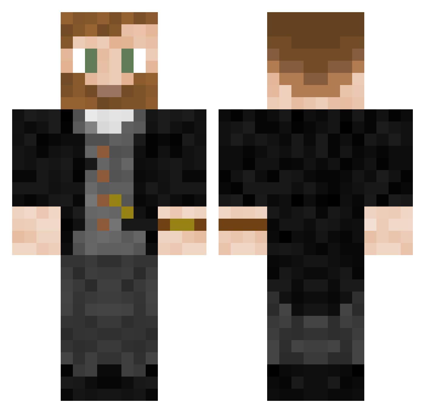 jalitzman Minecraft skin, front and back view