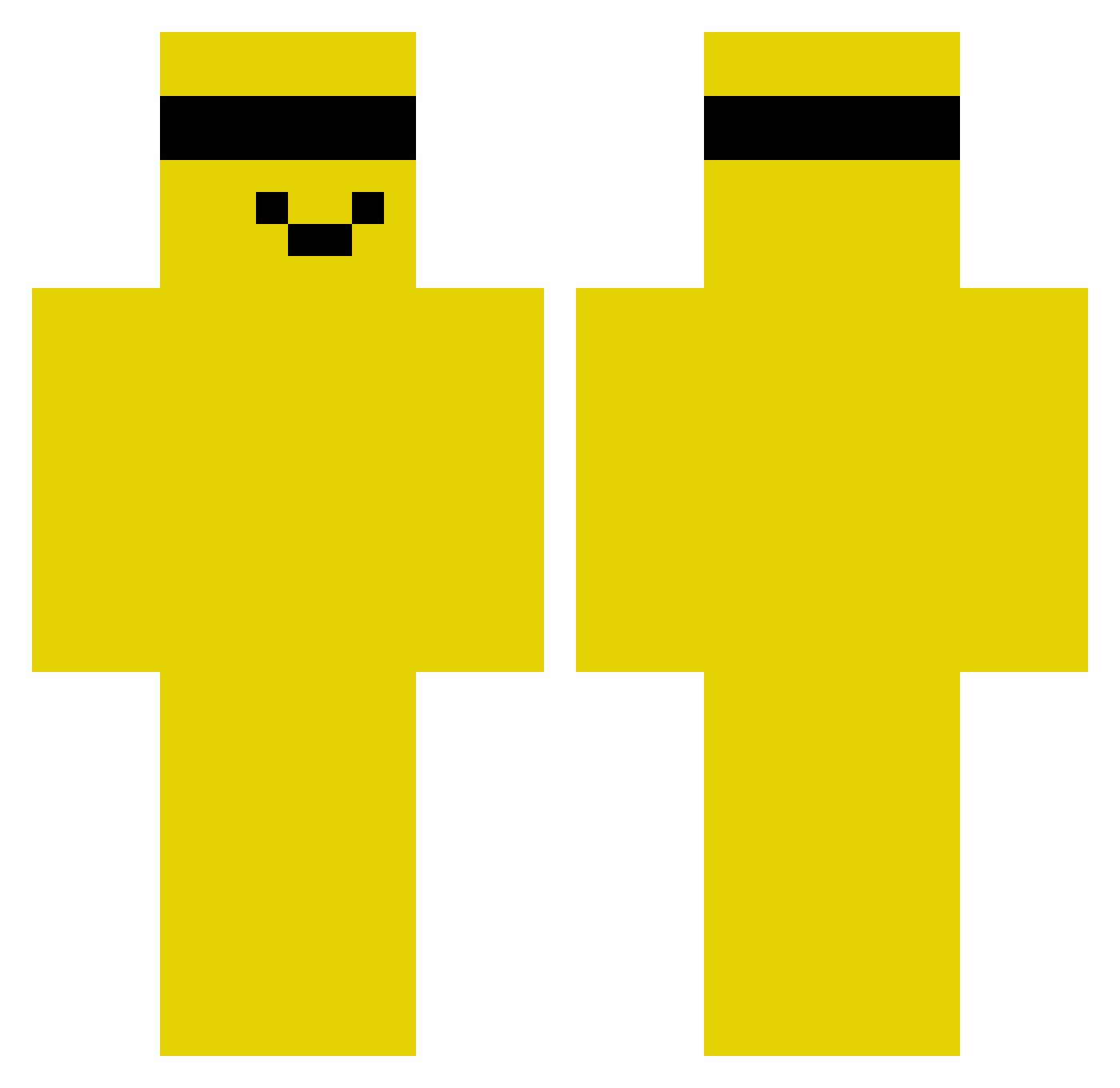dableuww Minecraft skin, front and back view
