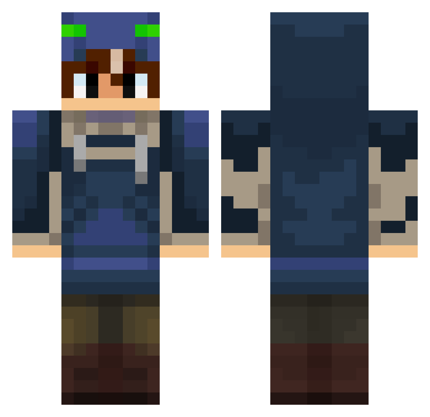 Um3rBestLT5 Minecraft skin, front and back view