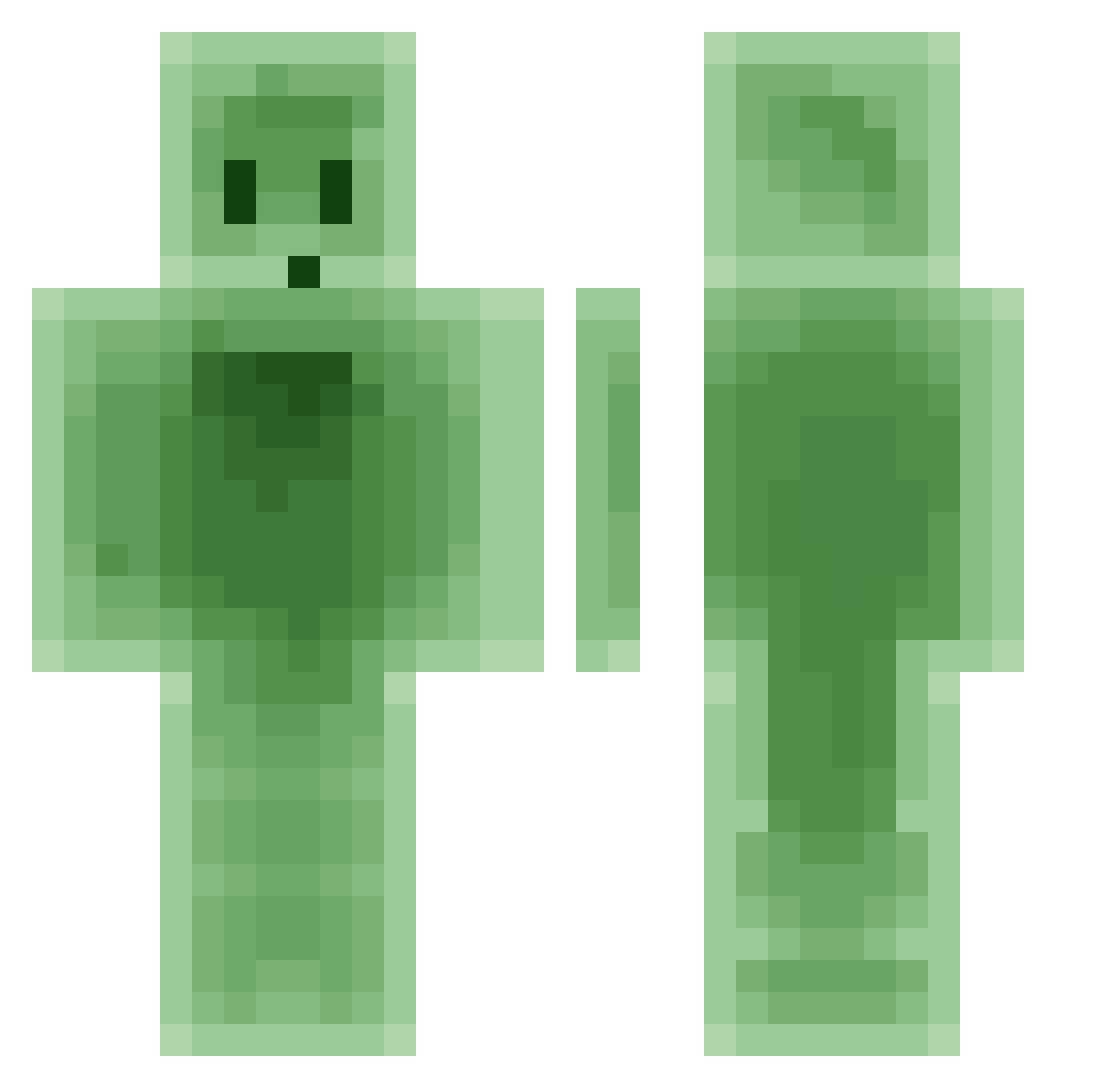 itsparkermc13 Minecraft skin, front and back view