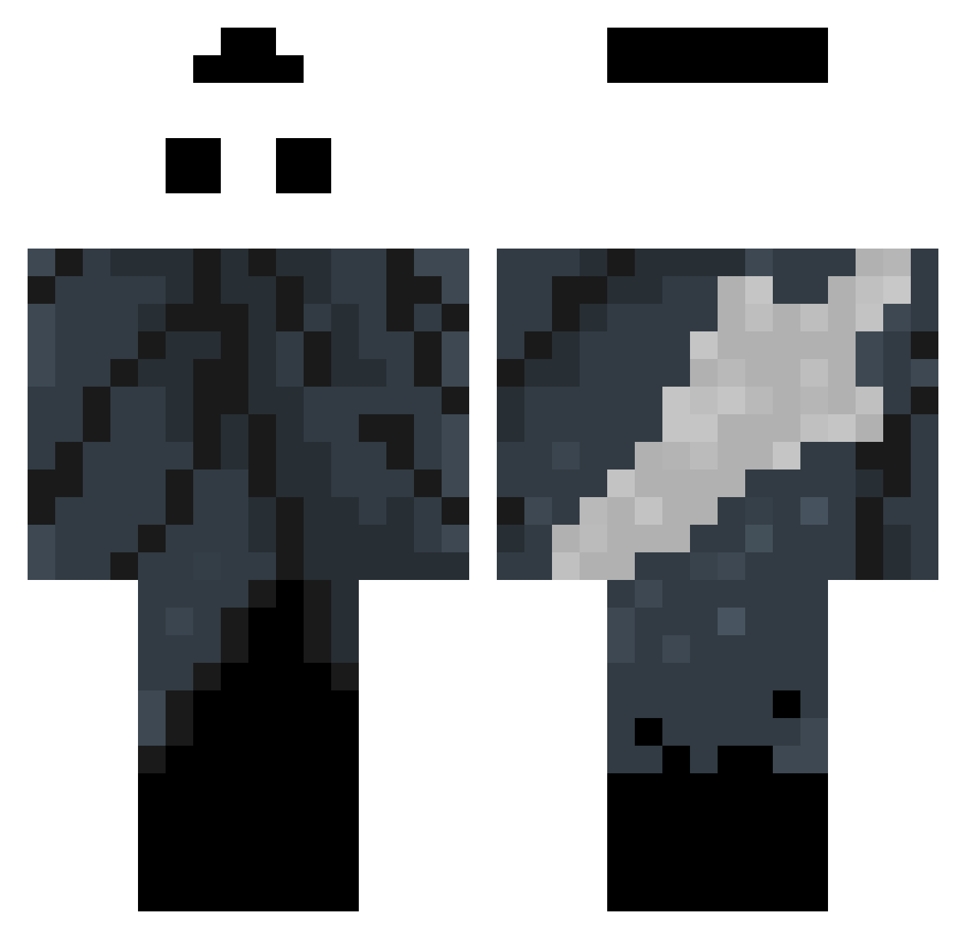 Lapca5 Minecraft skin, front and back view