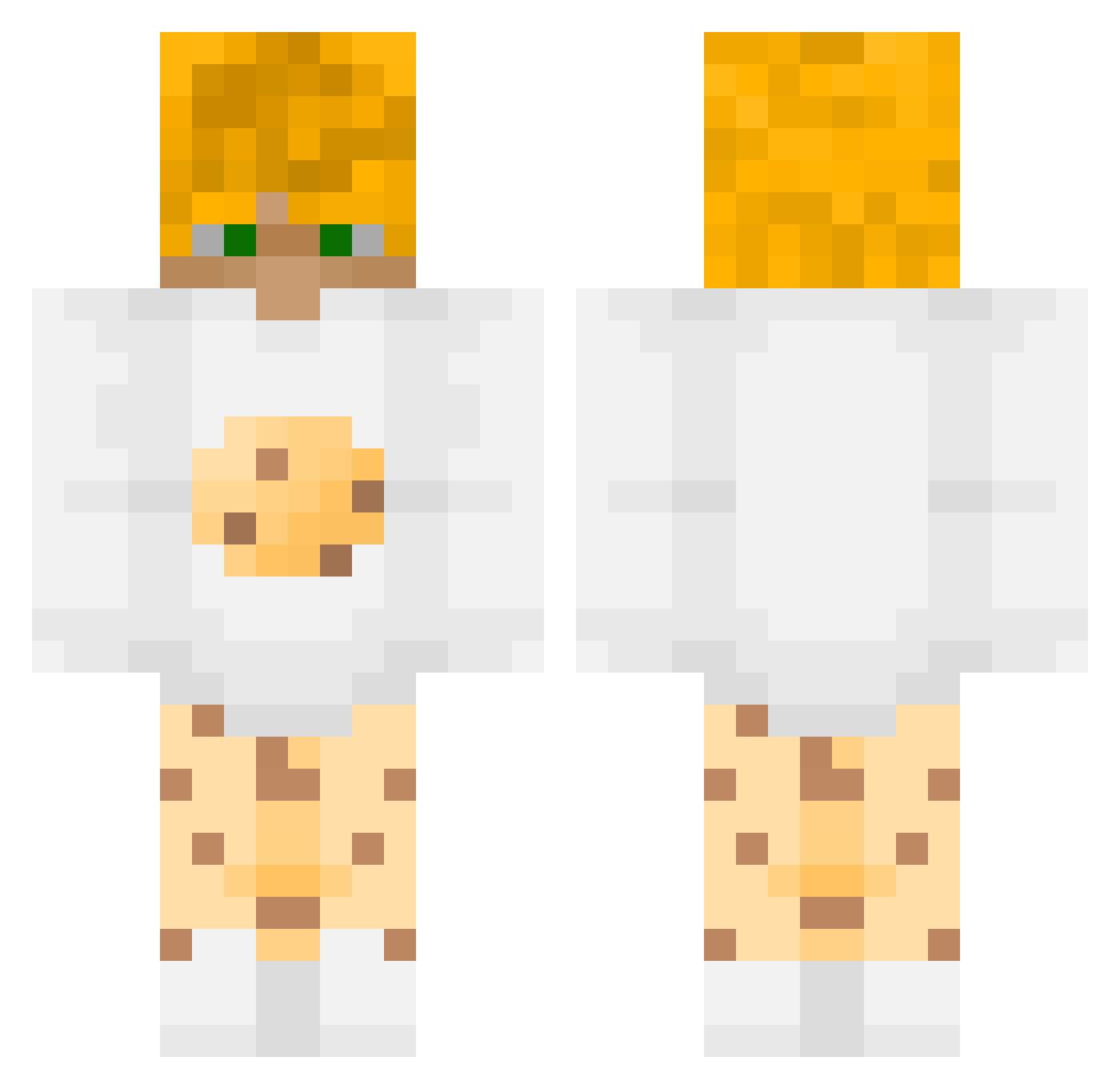 typausderbibel Minecraft skin, front and back view
