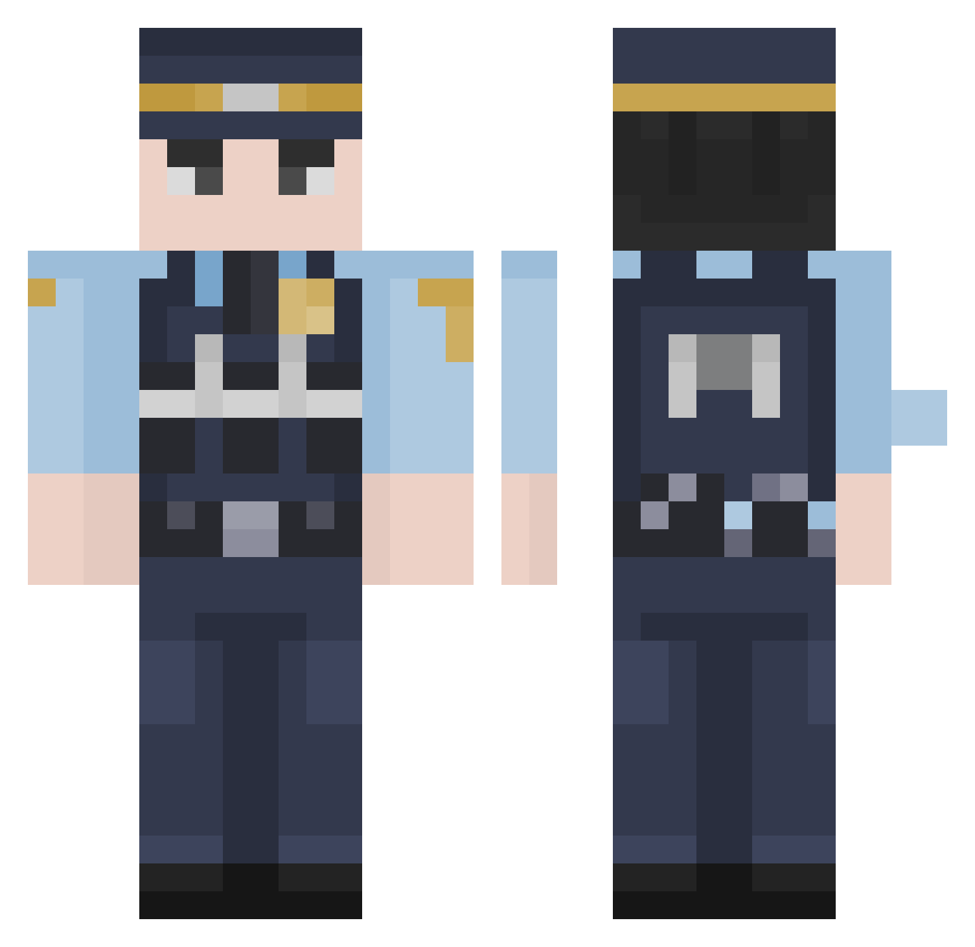_MatMG23_ Minecraft skin, front and back view