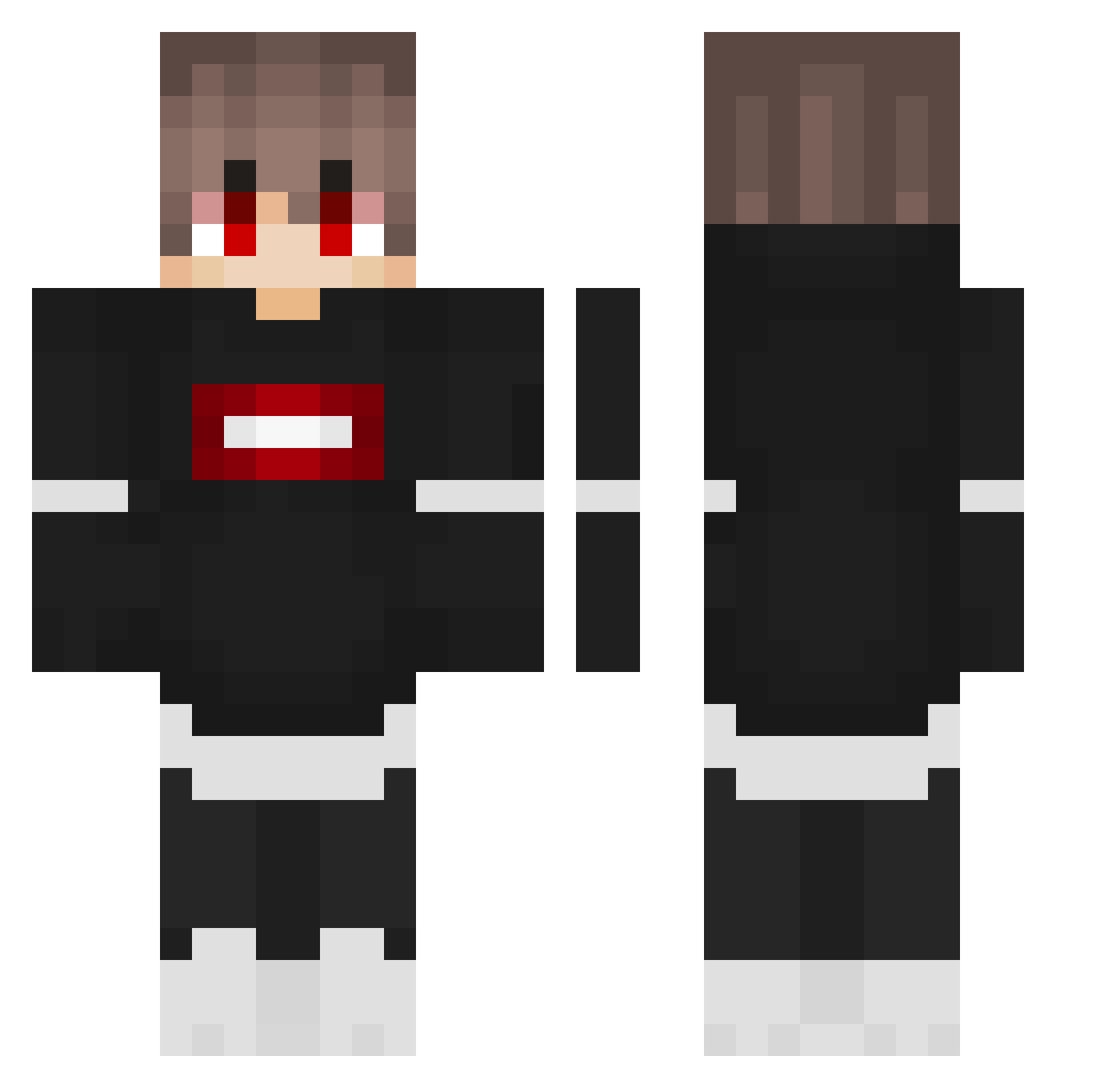 Ganyotcu69 Minecraft skin, front and back view