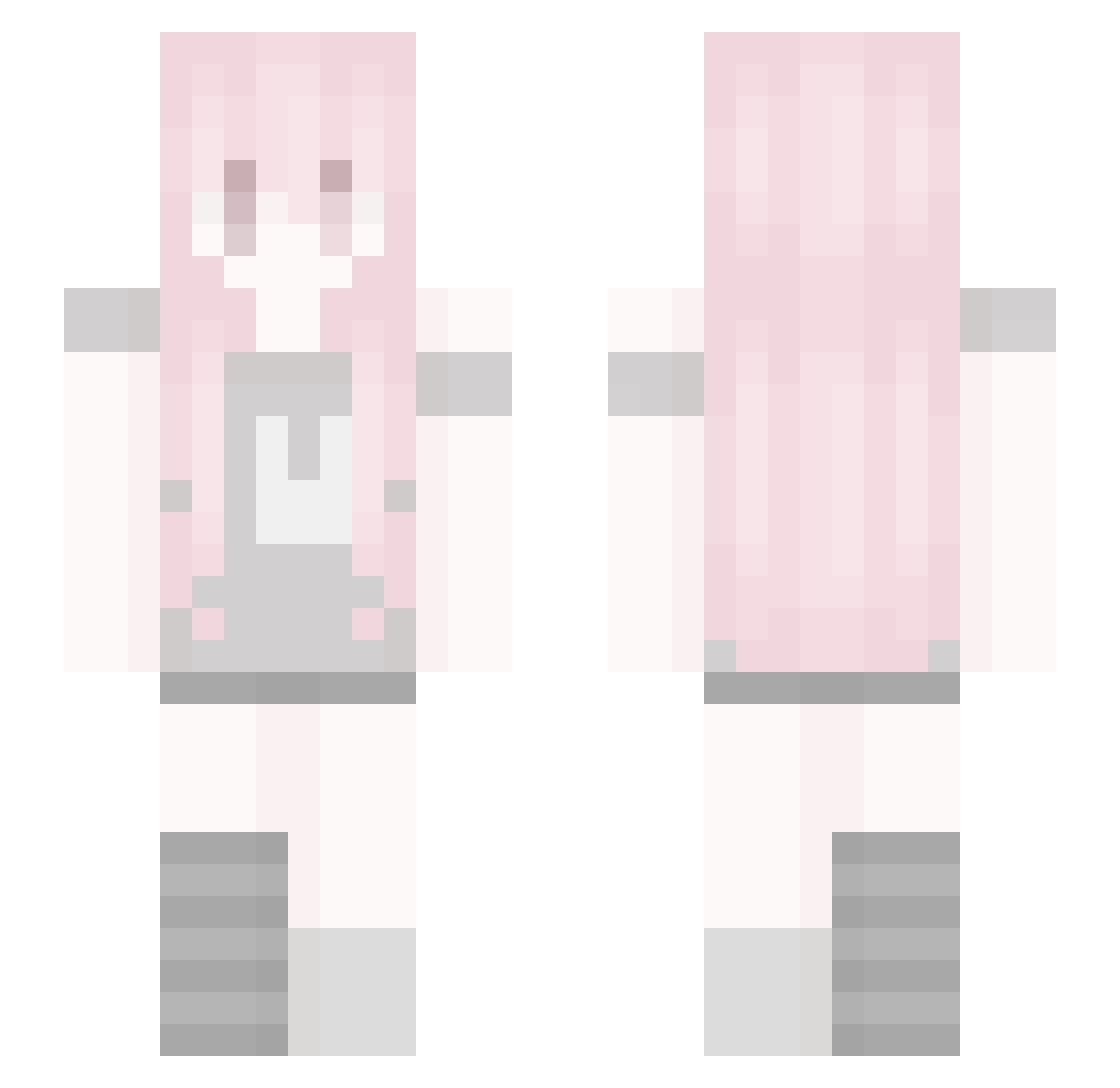 Tato923 Minecraft skin, front and back view