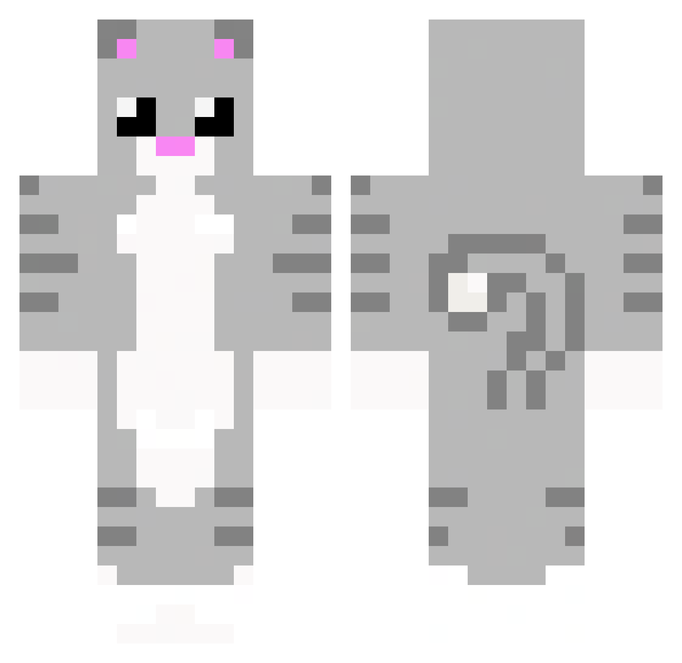 lucy01010101 Minecraft skin, front and back view