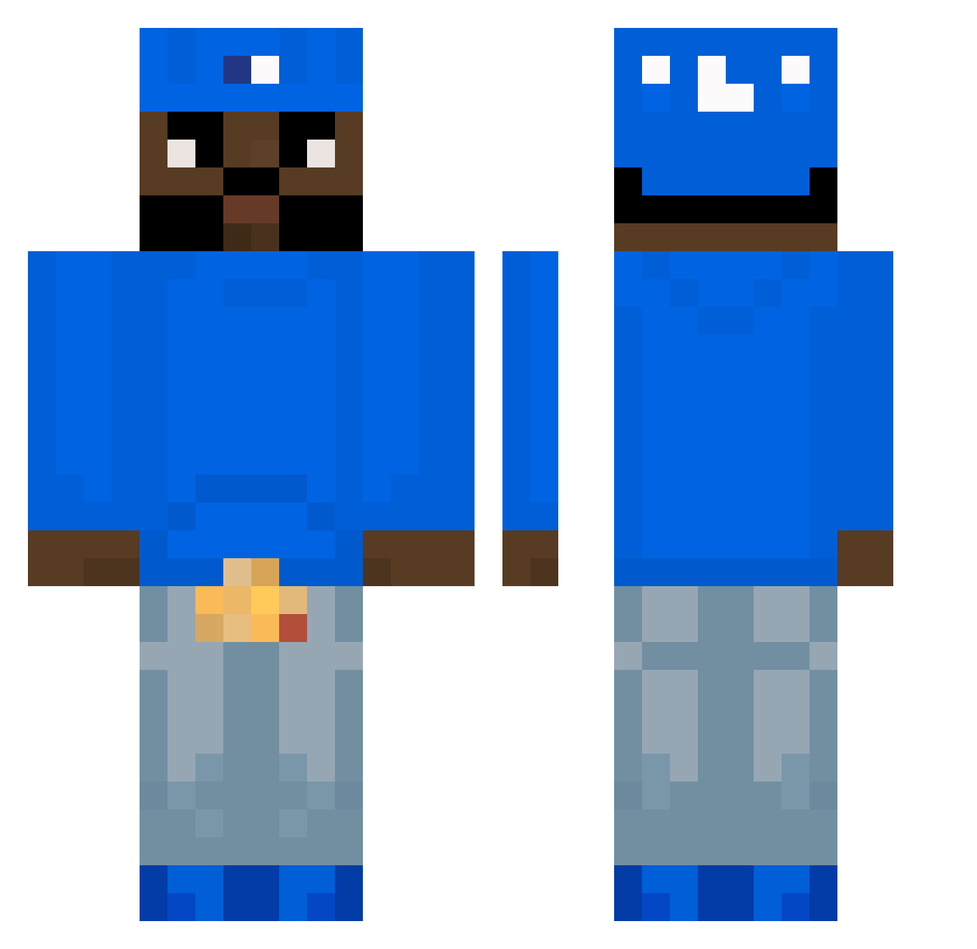 googoogaga69420 Minecraft skin, front and back view