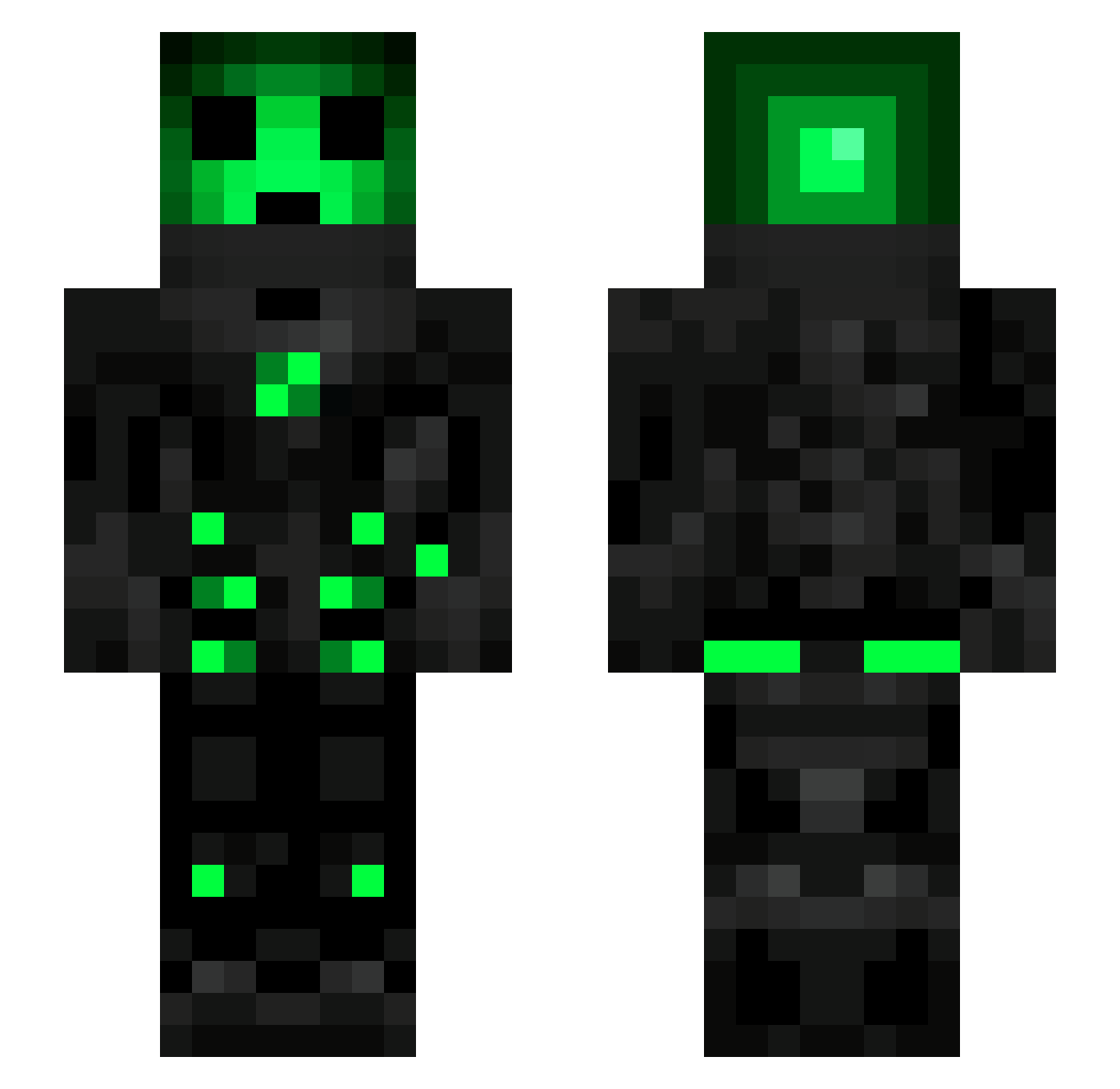 sagalo1 Minecraft skin, front and back view
