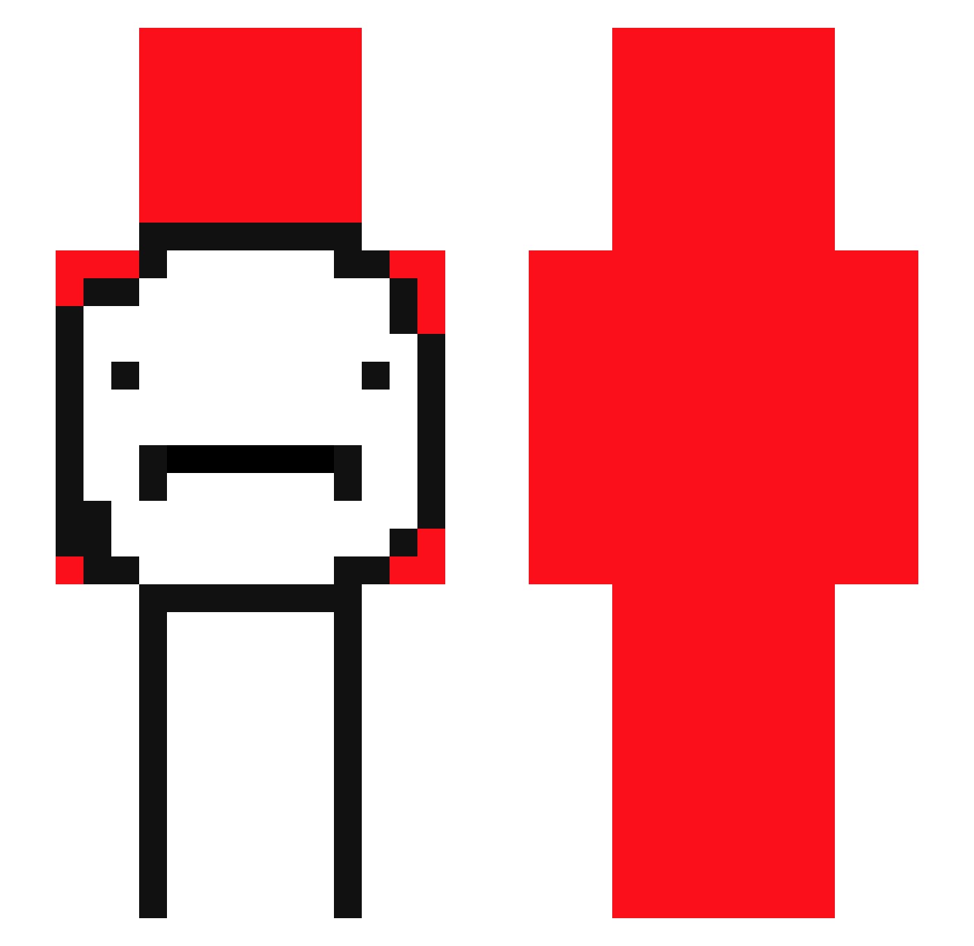 rzonkilll Minecraft skin, front and back view