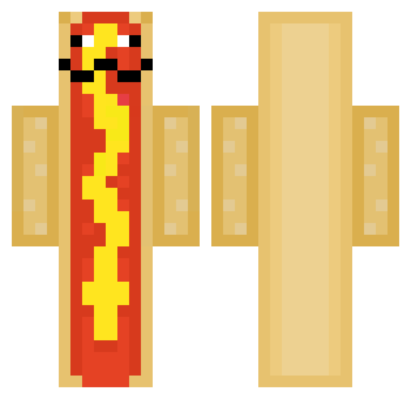zeerzeee Minecraft skin, front and back view