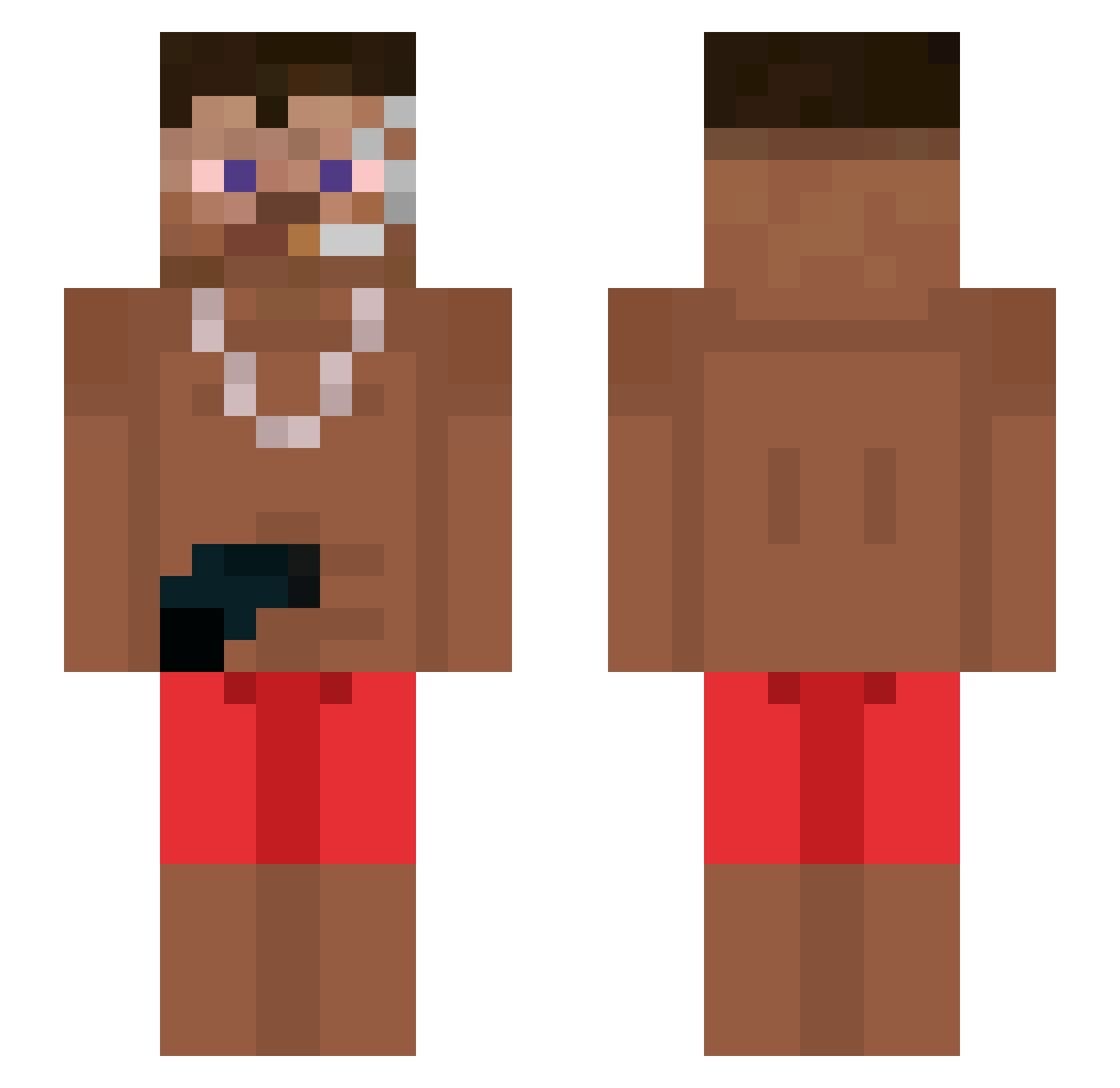 mokriy_bayan Minecraft skin, front and back view