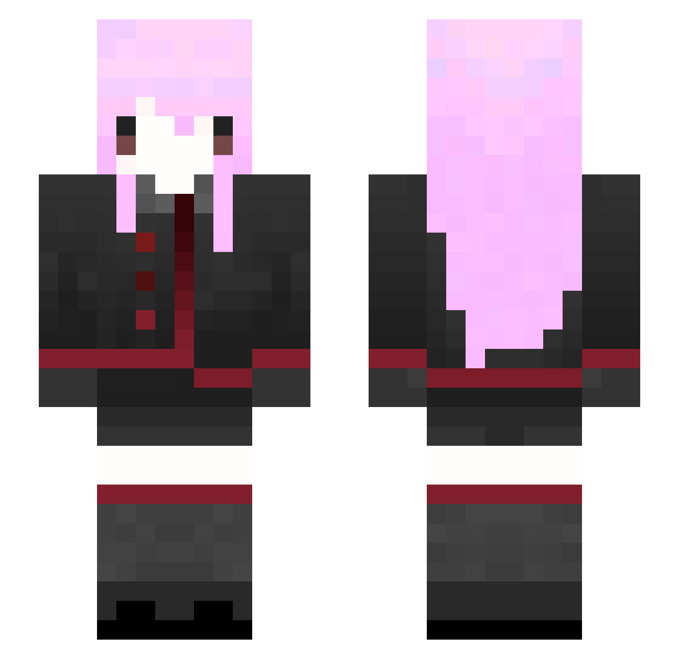 Bear27300 Minecraft skin, front and back view