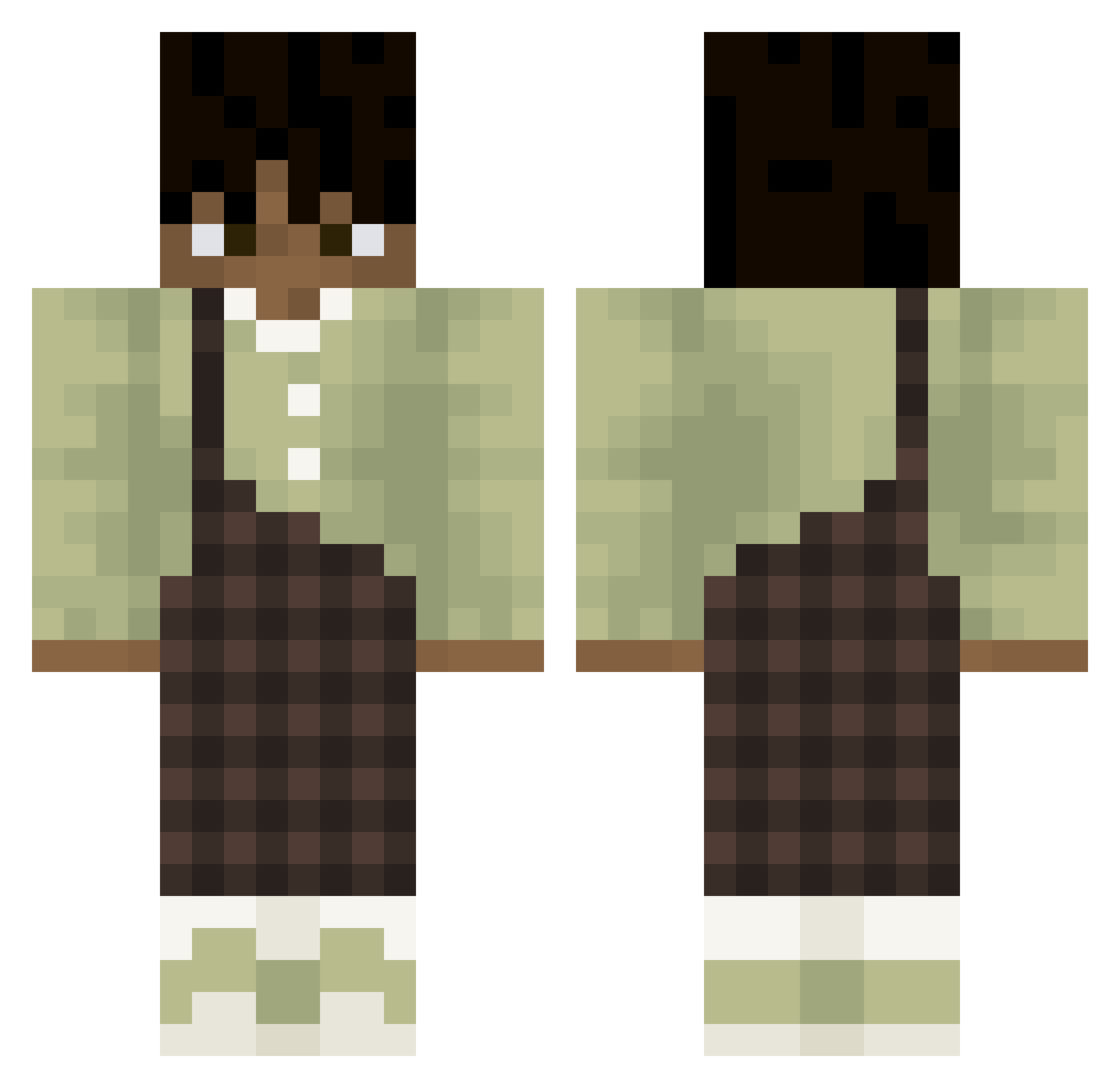 COCOBeanss12 Minecraft skin, front and back view