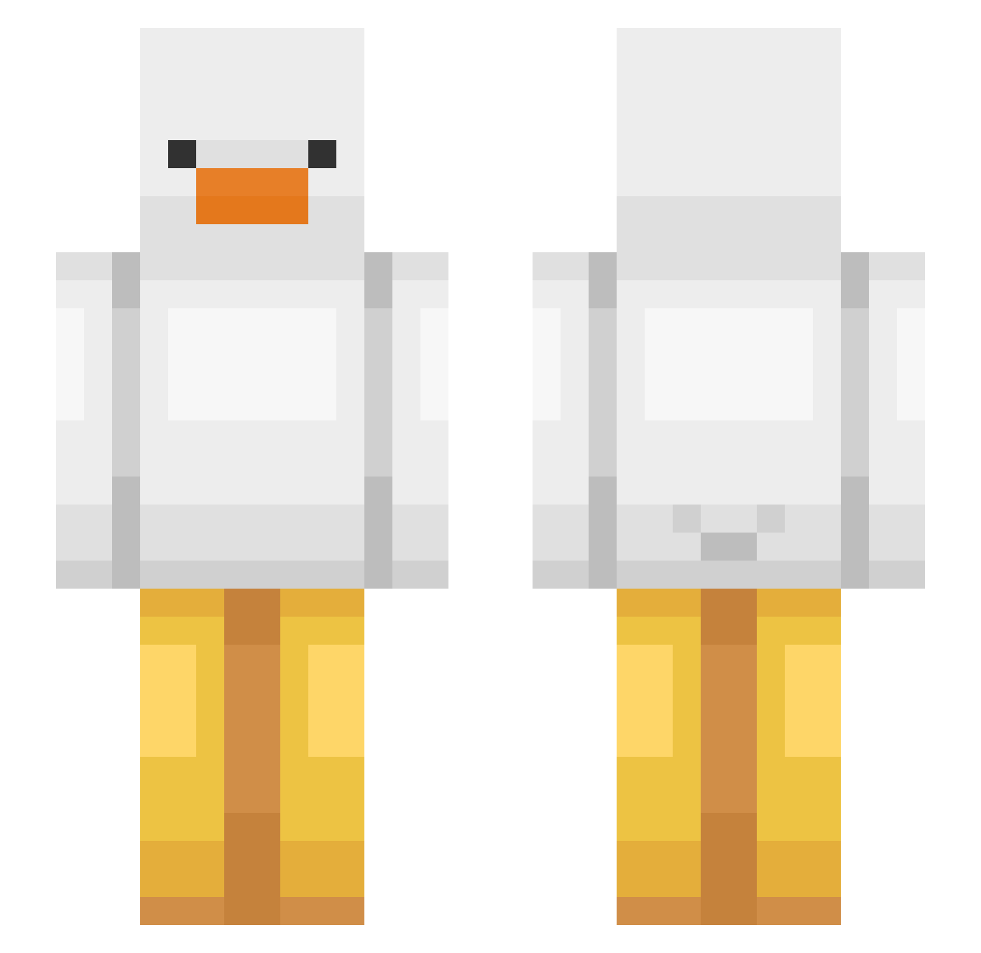 Levmaszy Minecraft skin, front and back view