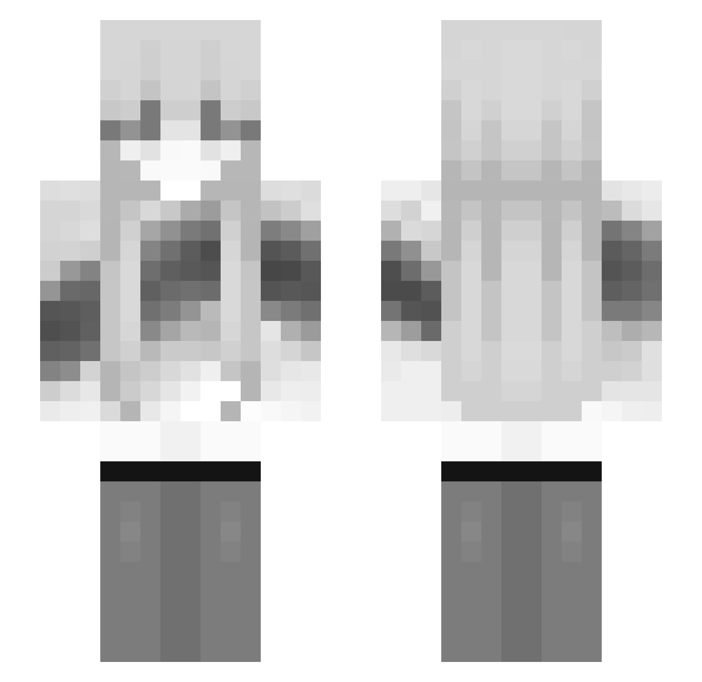 Sayniir Minecraft skin, front and back view