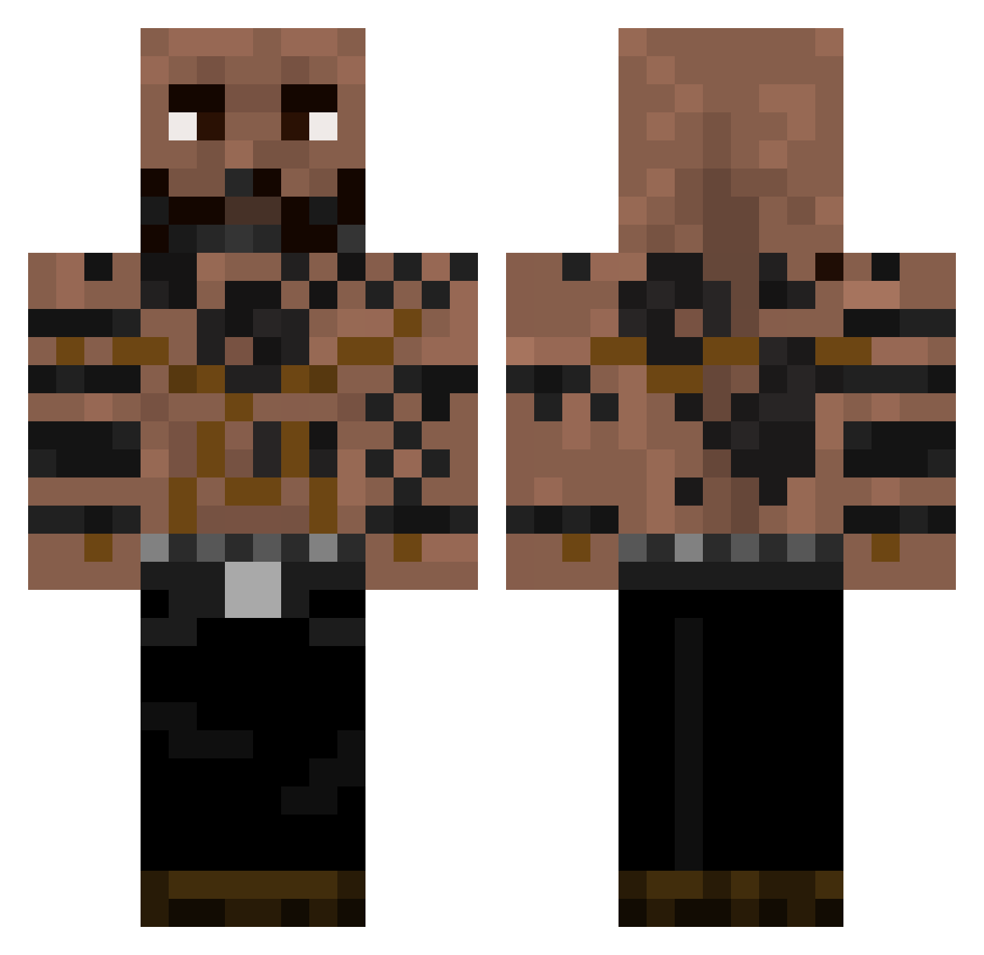 braelynn Minecraft skin, front and back view