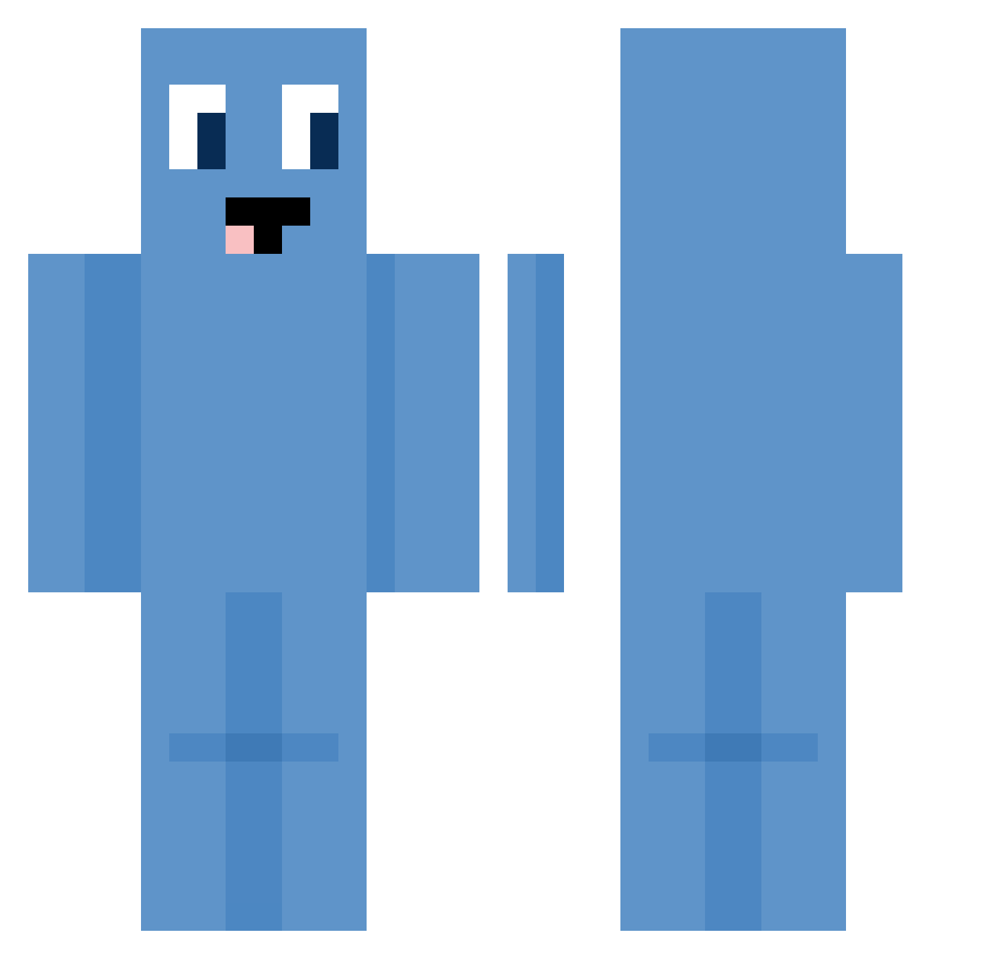 thordog13 Minecraft skin, front and back view
