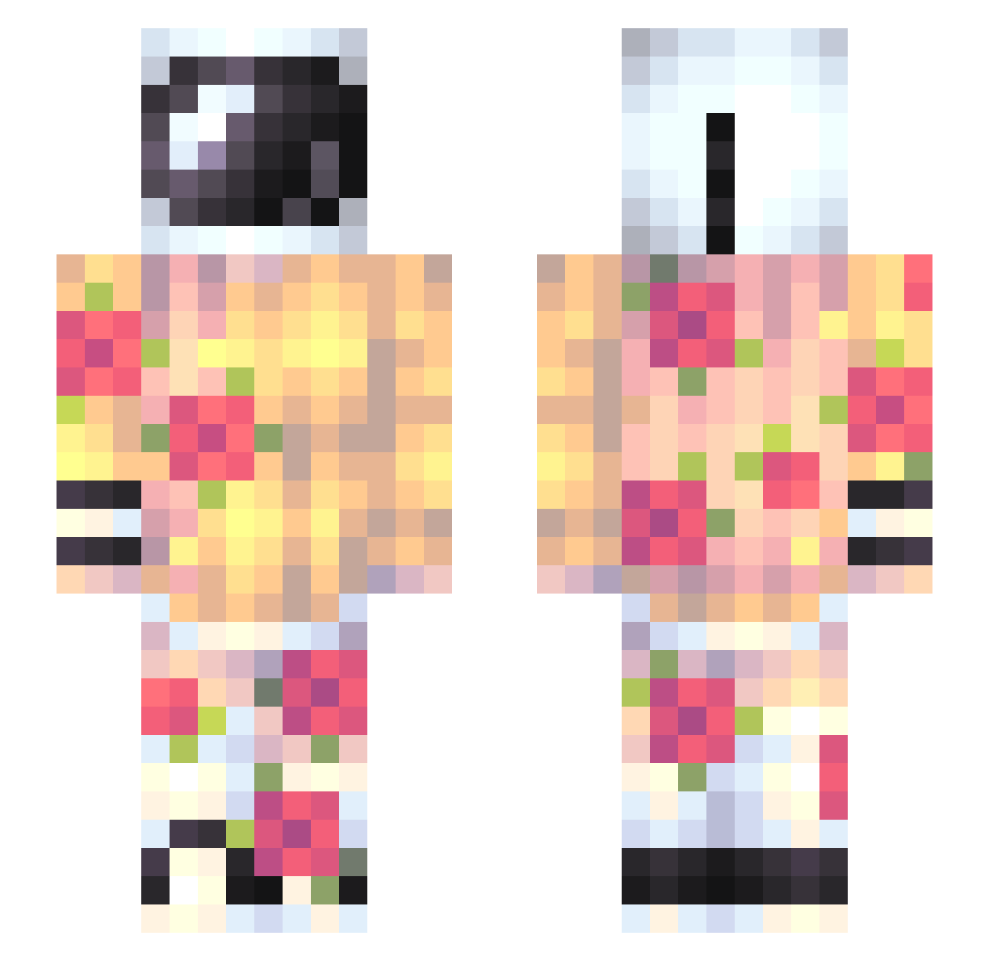 Jhoss_29 Minecraft skin, front and back view