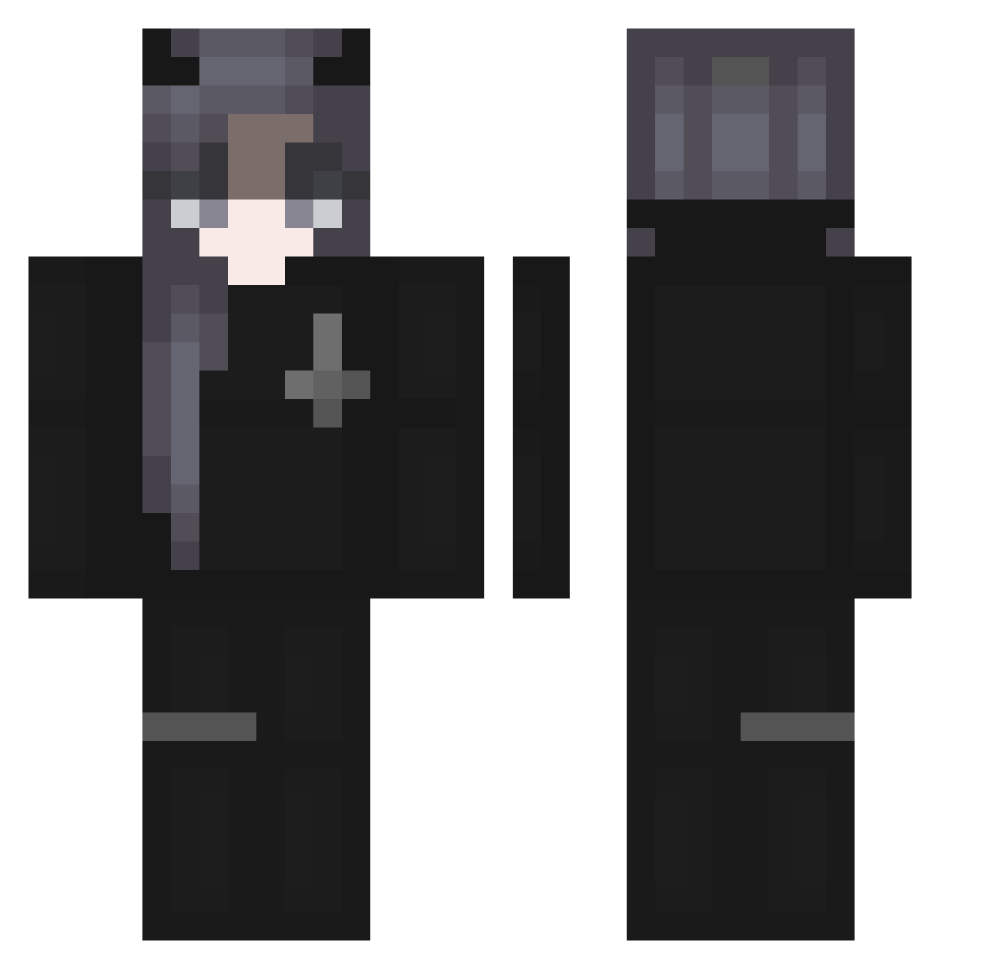 IronmonkeyJay Minecraft skin, front and back view