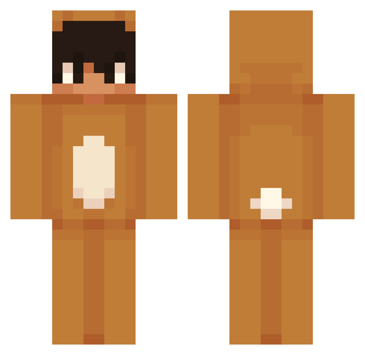 flashyoptimisti1 Minecraft skin, front and back view