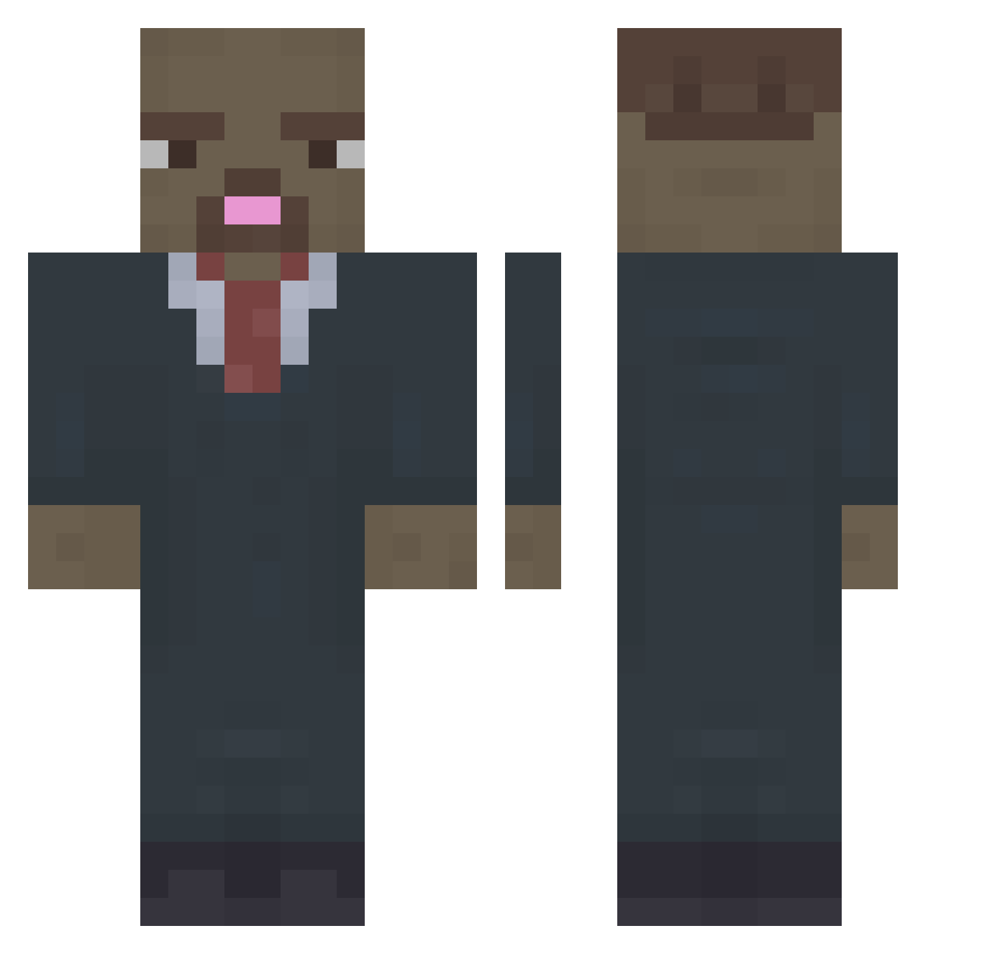 janon8Xx Minecraft skin, front and back view