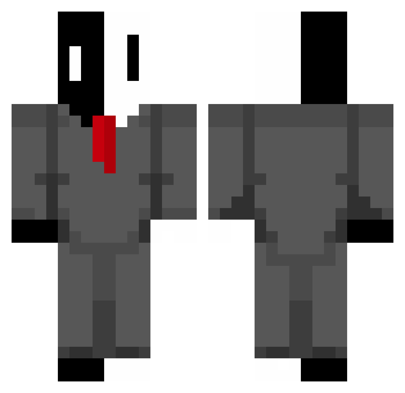 jonysboy Minecraft skin, front and back view