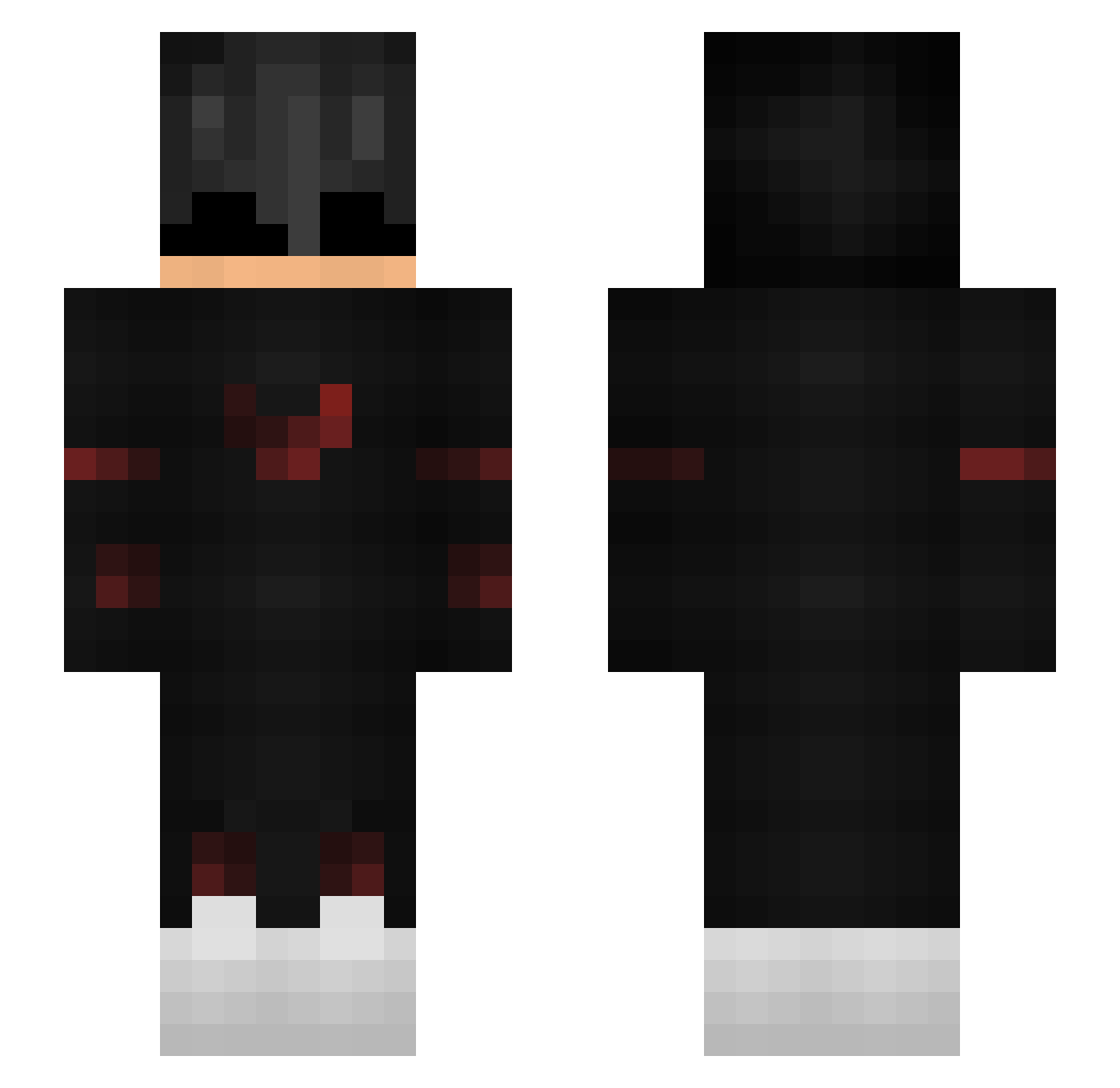 Vantriko Minecraft skin, front and back view