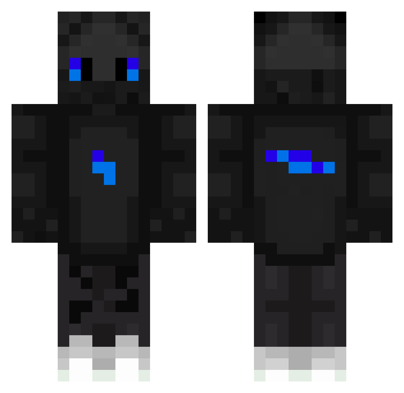 TheOakSaplingFna Minecraft skin, front and back view