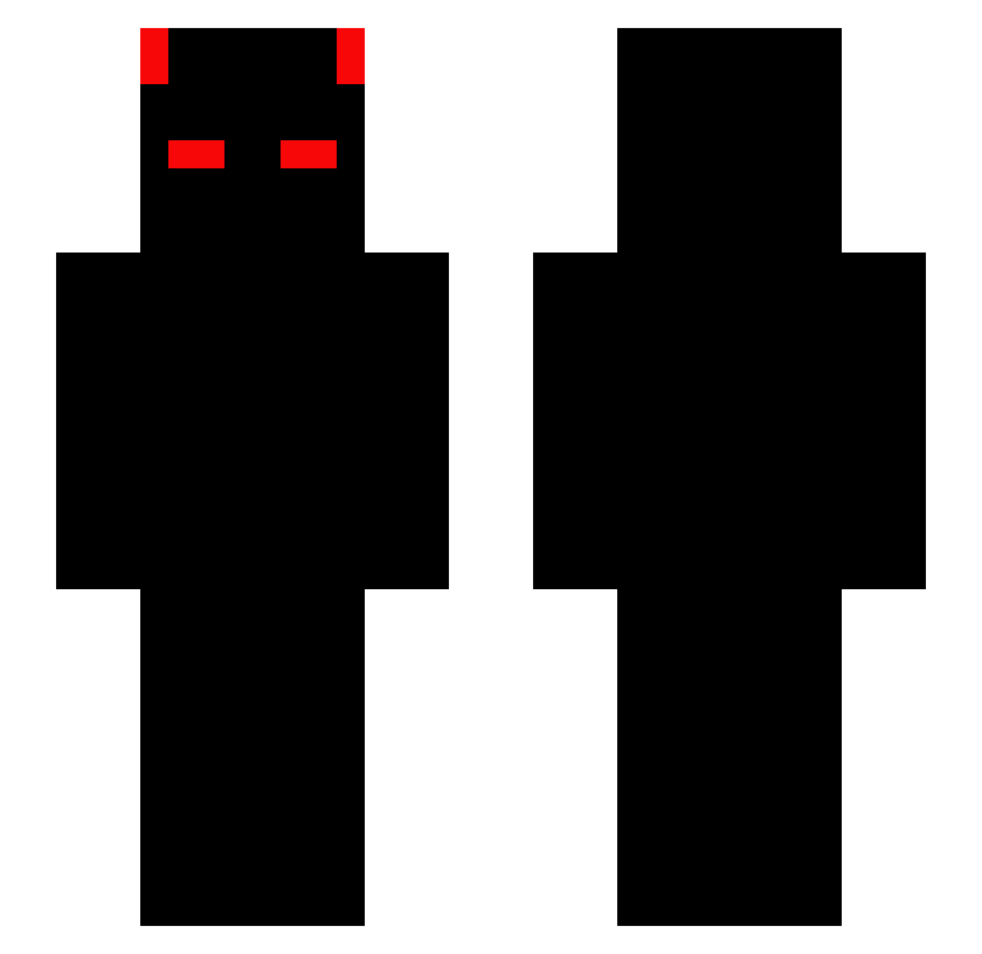 dlwlrdy Minecraft skin, front and back view