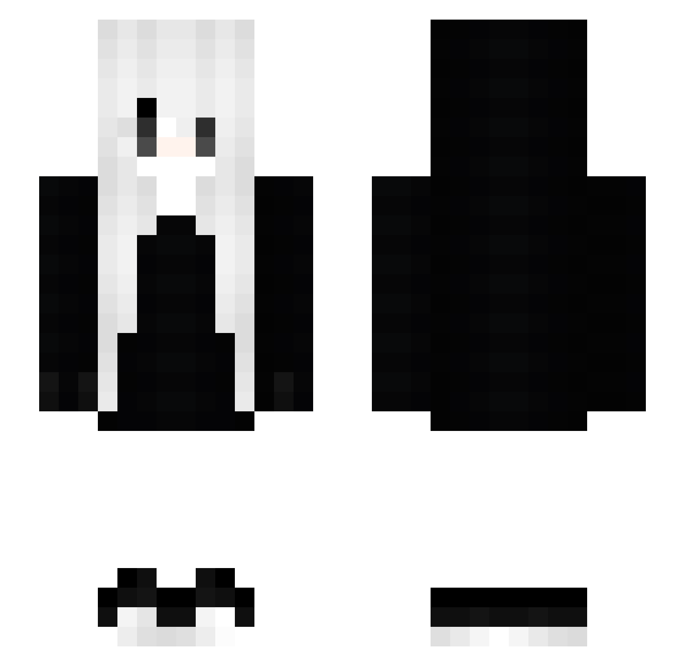 Salexcy Minecraft skin, front and back view