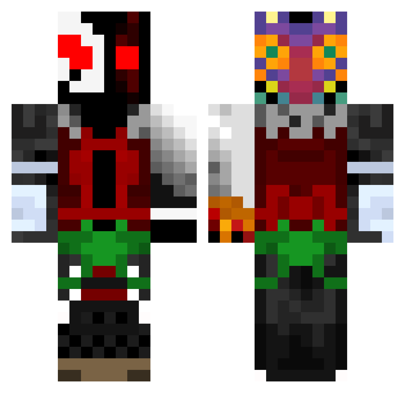 eliotmomo Minecraft skin, front and back view