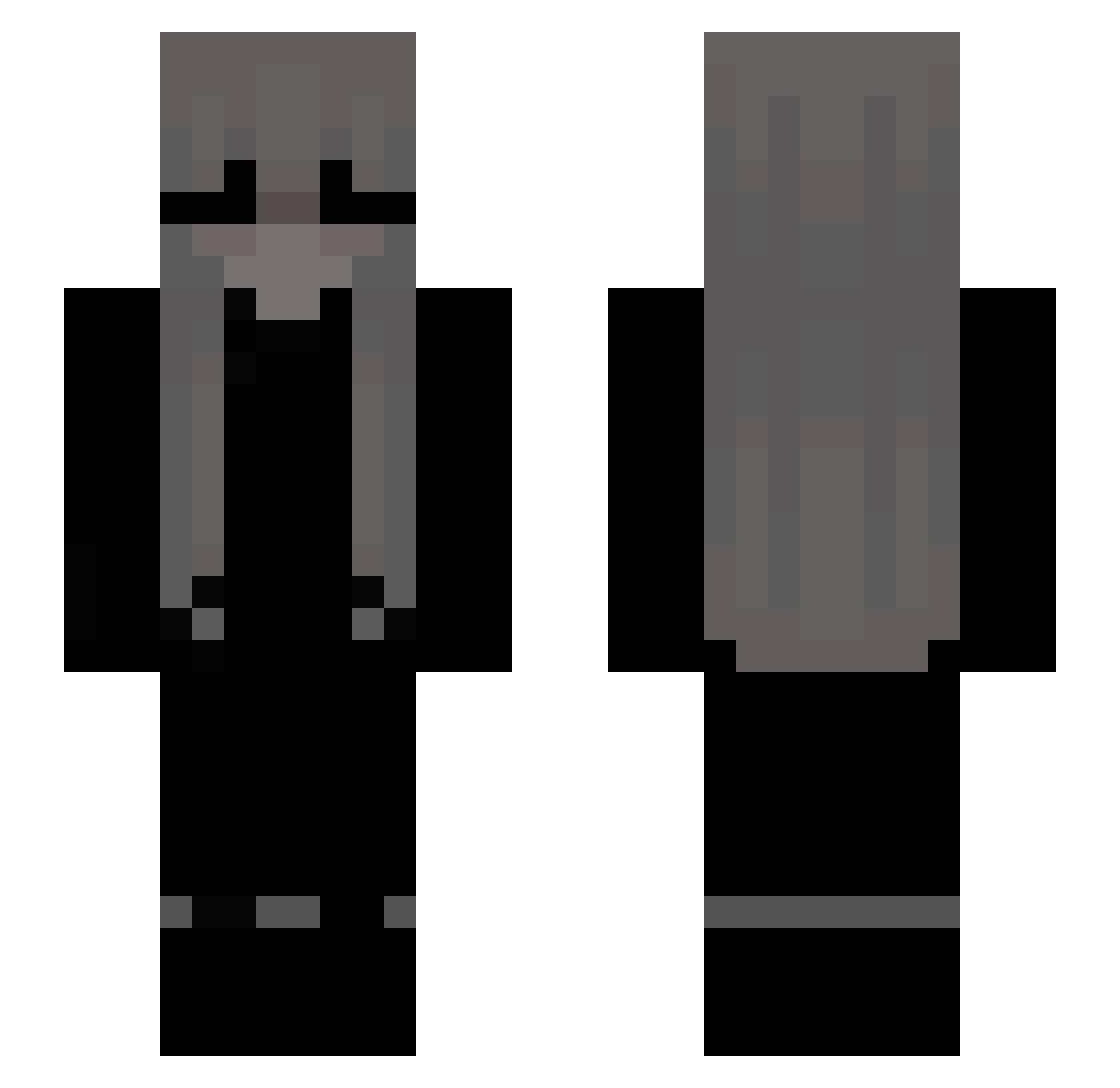 Zosia05 Minecraft skin, front and back view