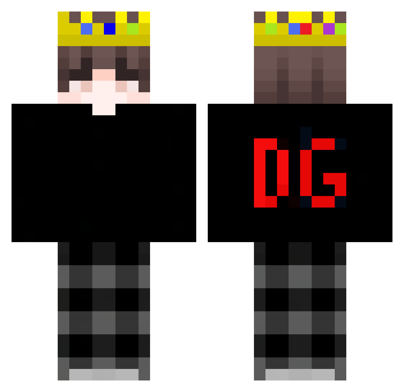 tzi_WywJy_03_08 Minecraft skin, front and back view