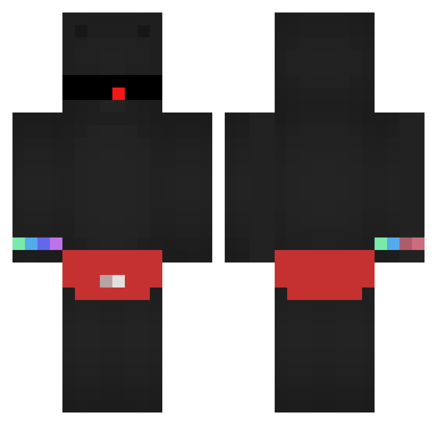 Too_Sticky_Uhh Minecraft skin, front and back view