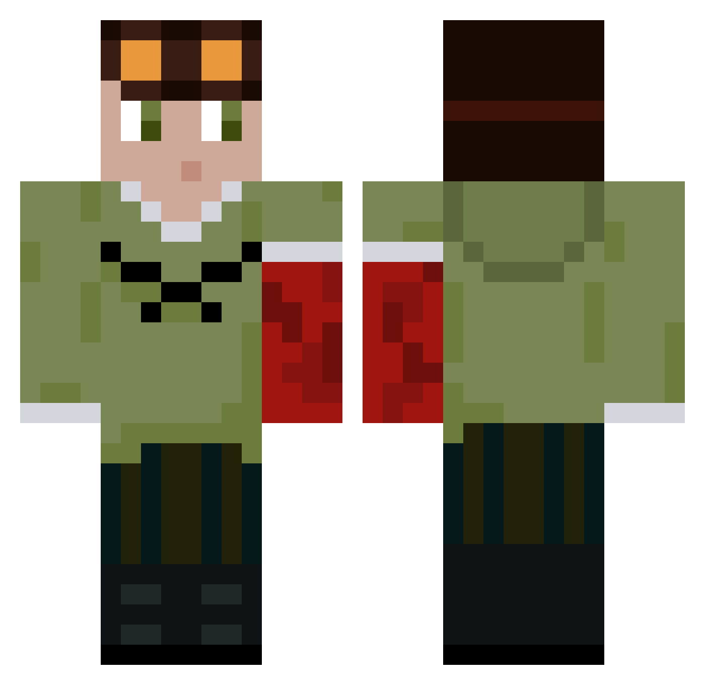 olokolo_ Minecraft skin, front and back view