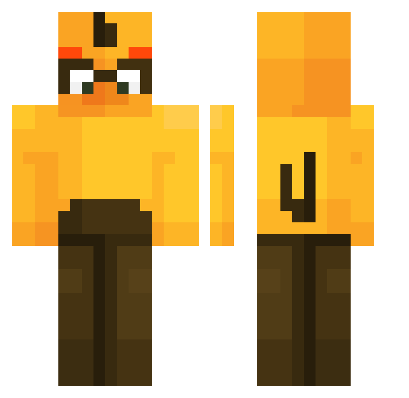 kupiec__korzenny Minecraft skin, front and back view